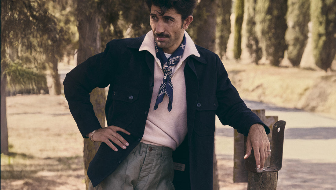 Men's Overshirts: A selection of high-class vintage-style apparel.