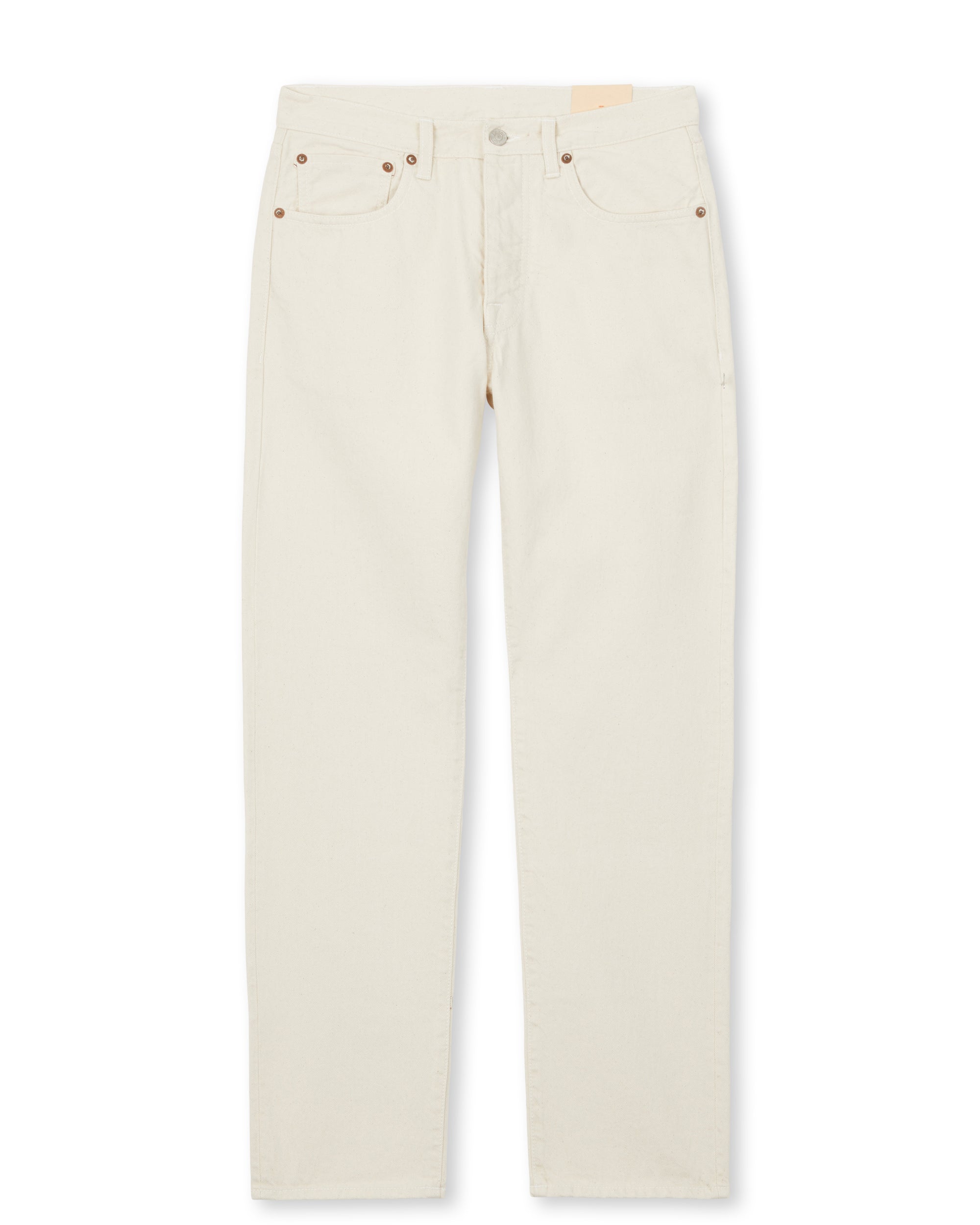 965 John Japan Denim Cimosato 5 Tasche Regular Fit Ecru'