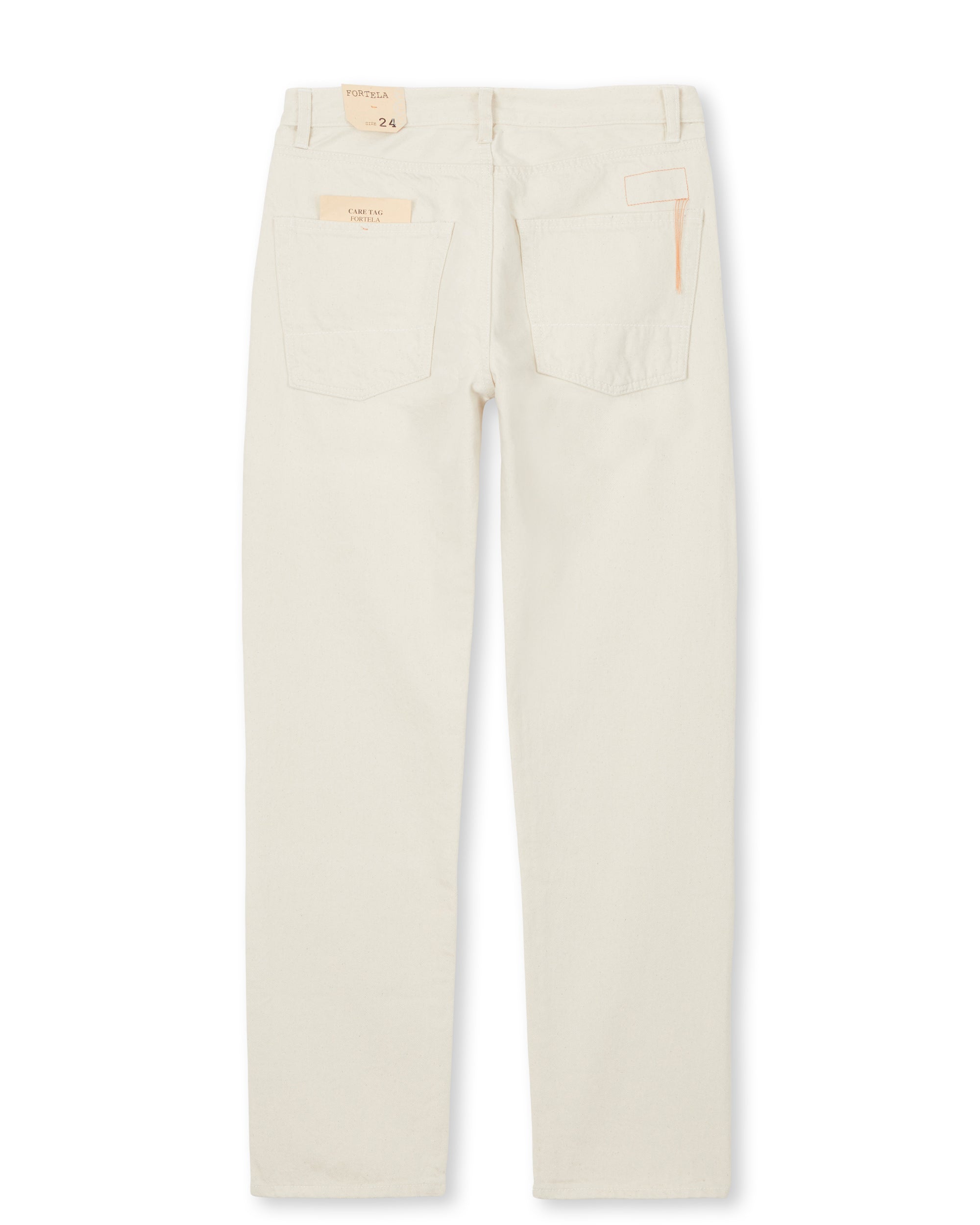 965 John Japan Denim Cimosato 5 Tasche Regular Fit Ecru'