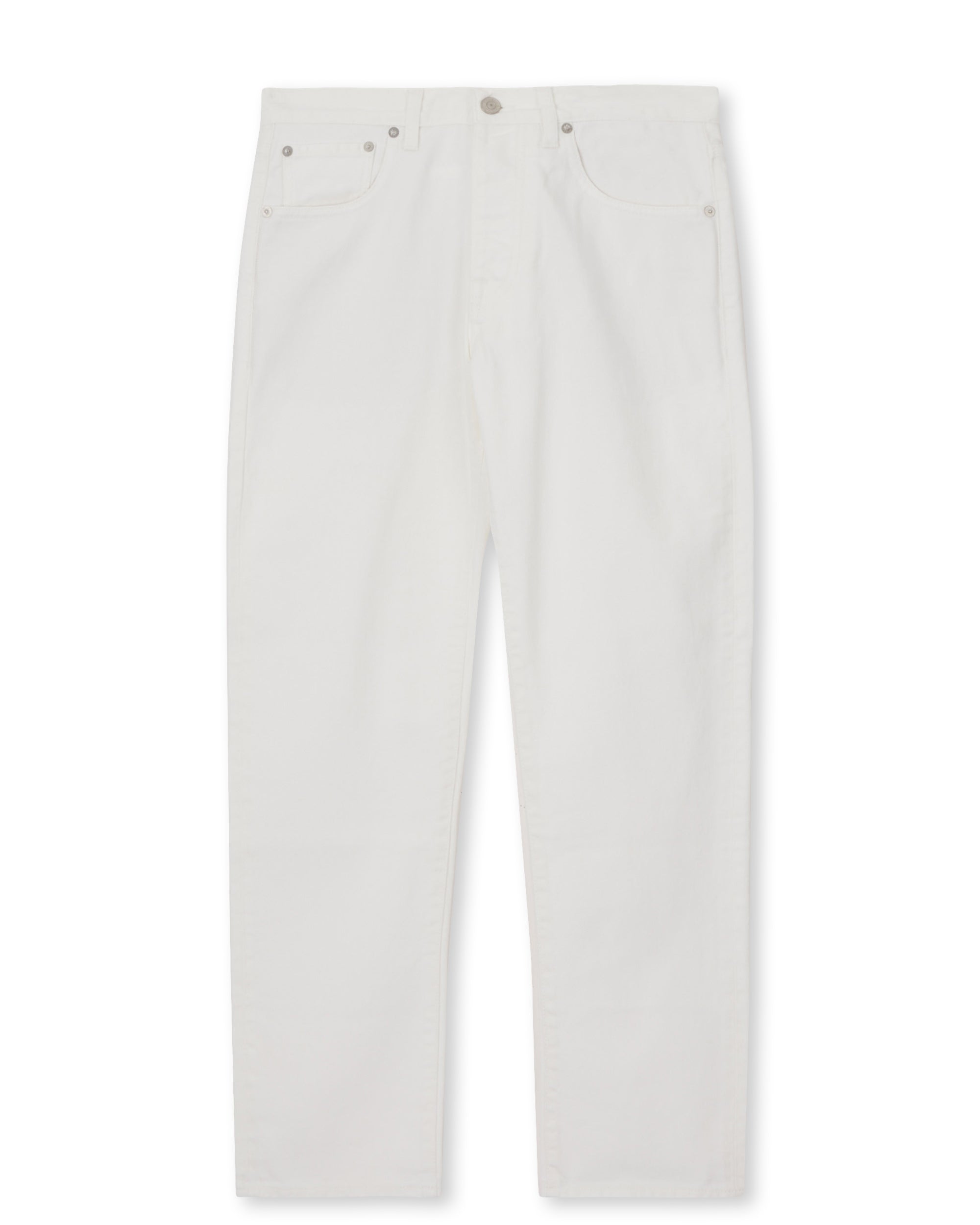 965 John Pantaloni 5 Tasche in Denim Ecrù