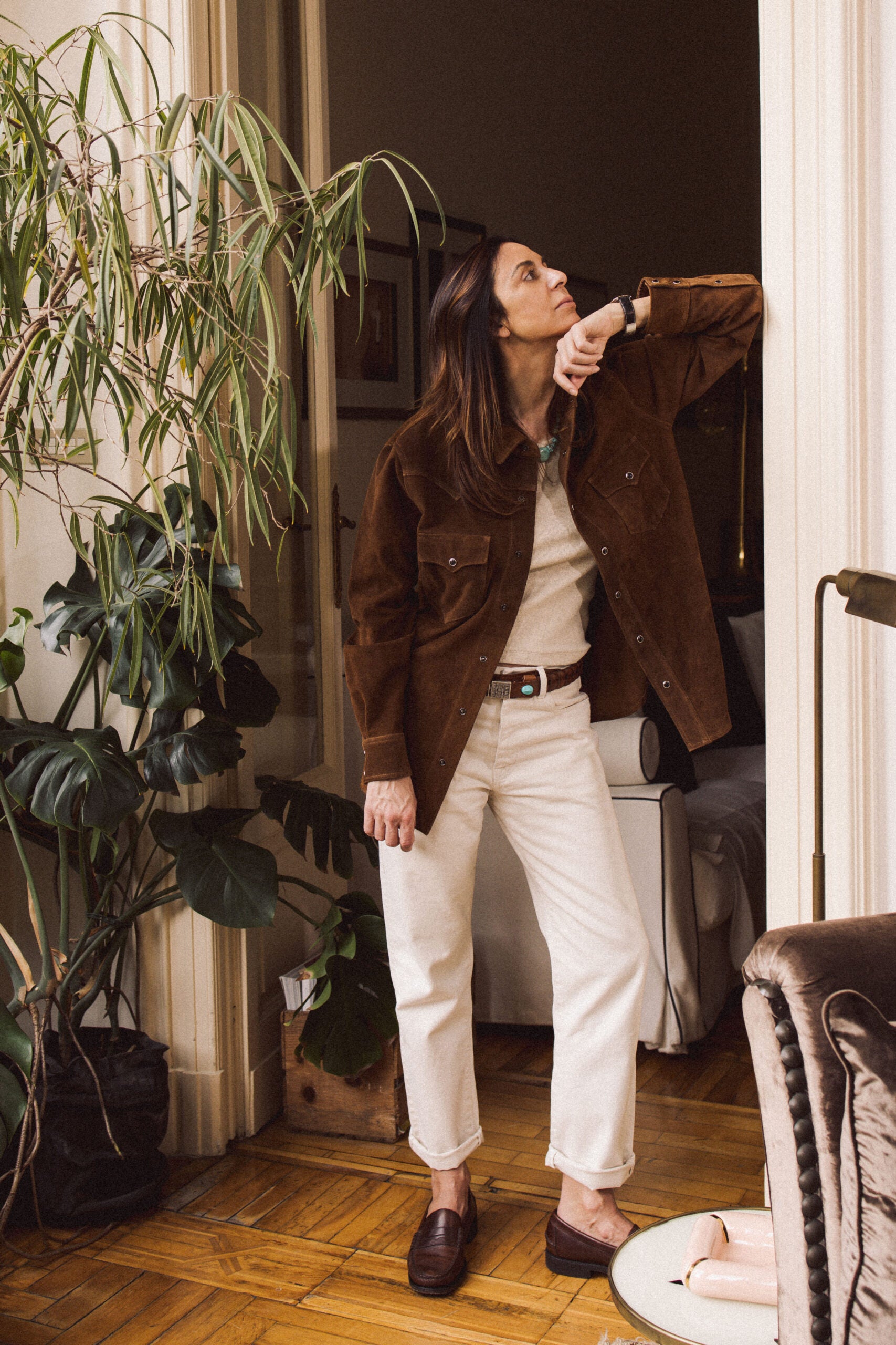 965 John Japan Denim Cimosato 5 Tasche Regular Fit Ecru'