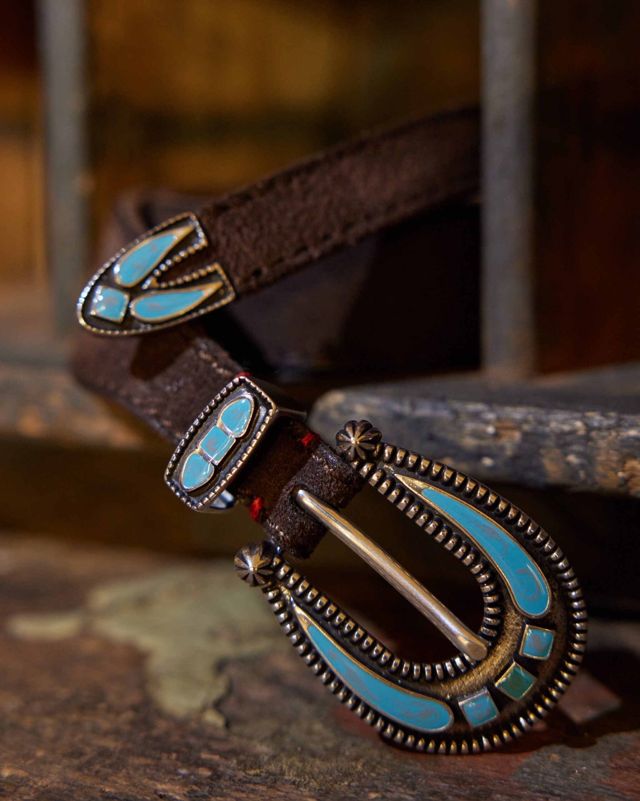 Santantonio Cintura in Pelle Scamosciata