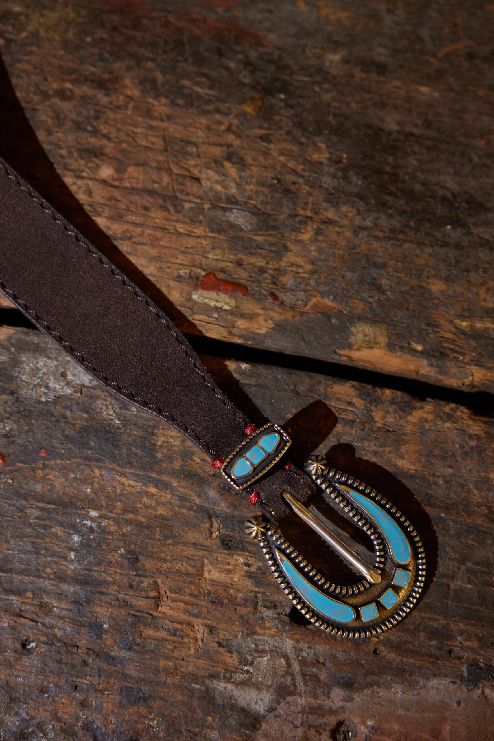 Santantonio Cintura in Pelle Scamosciata