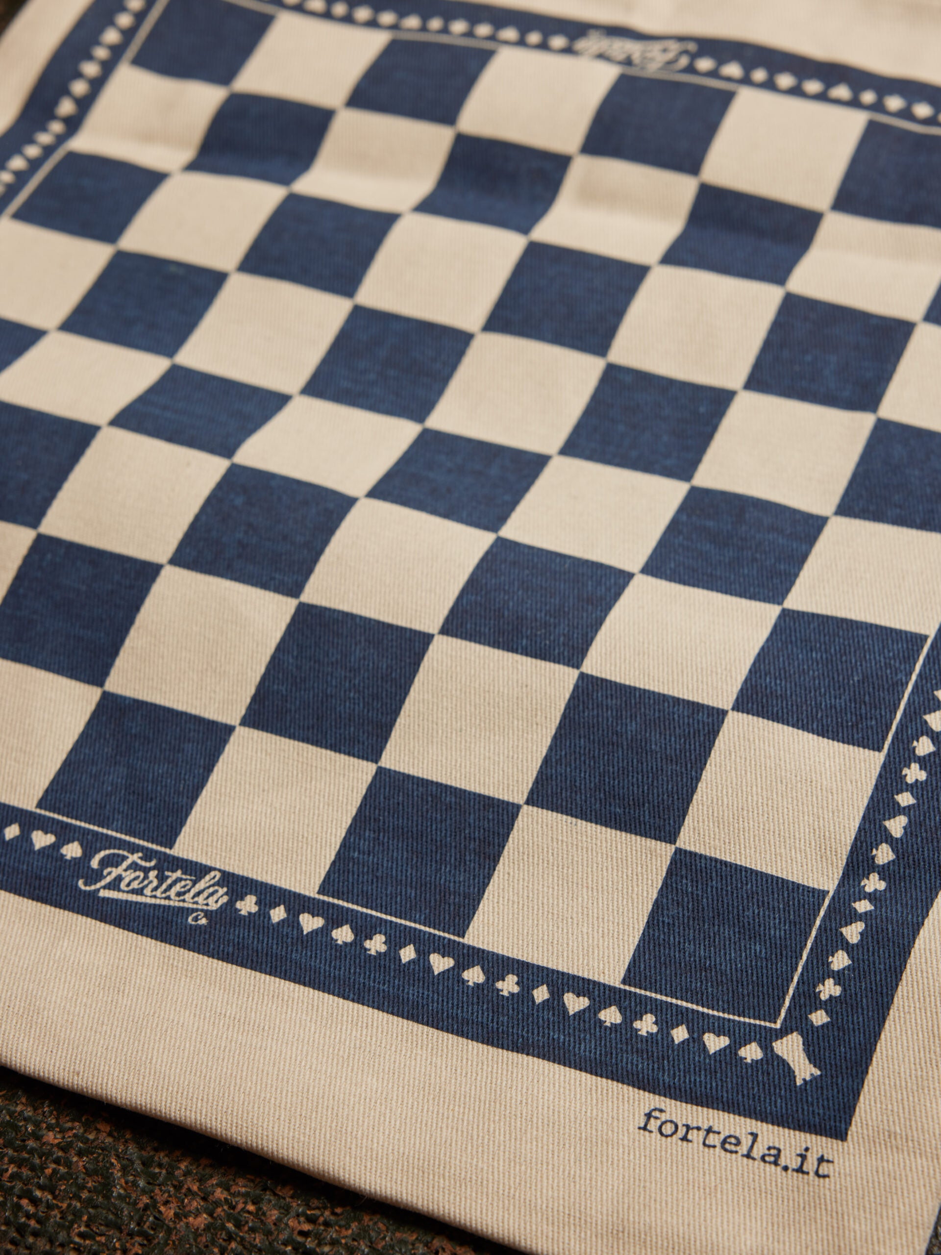 Zumabag Tote Bag In Cotone con Stampa Damier