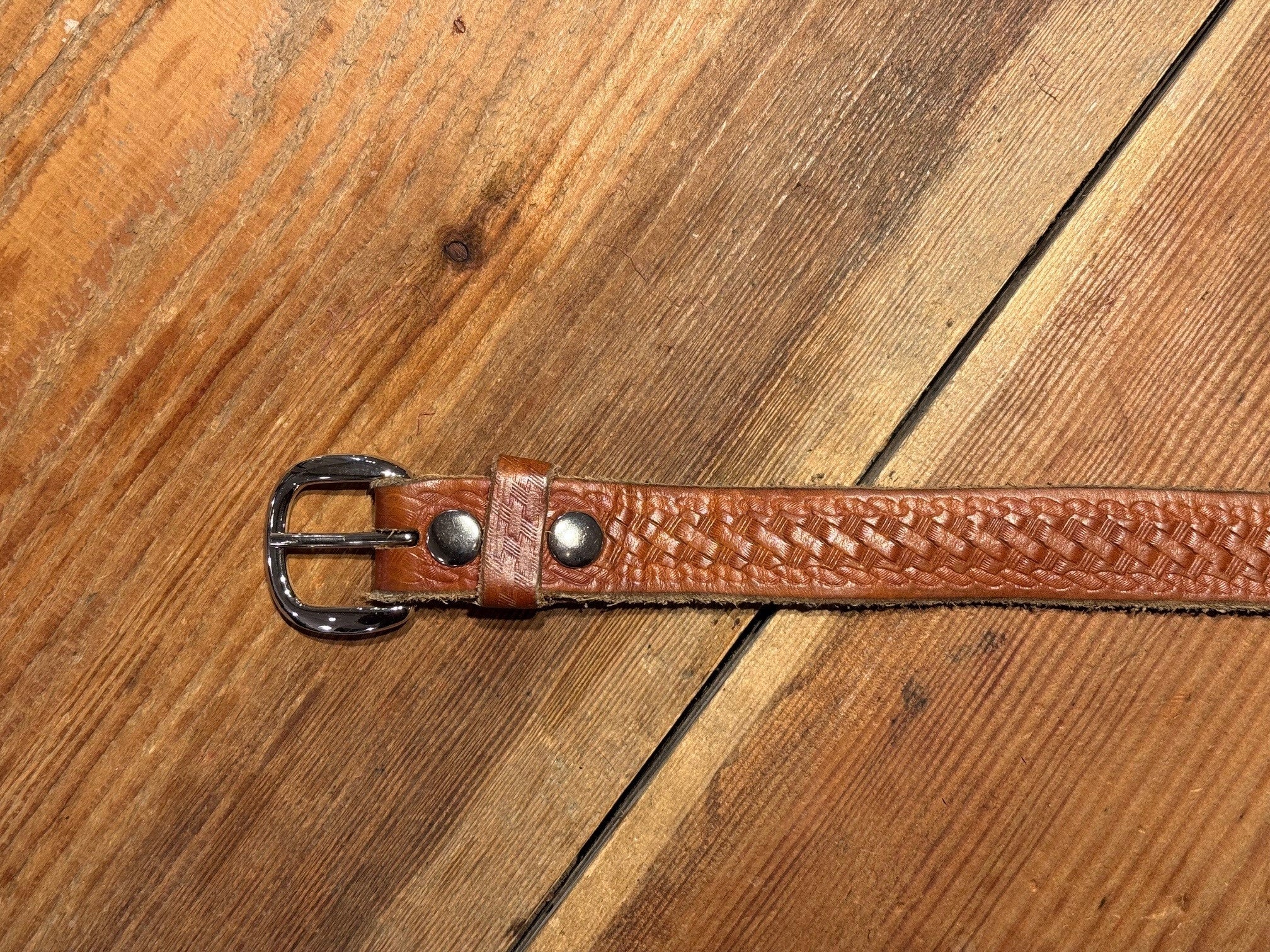 Cintura in Cuoio Marrone