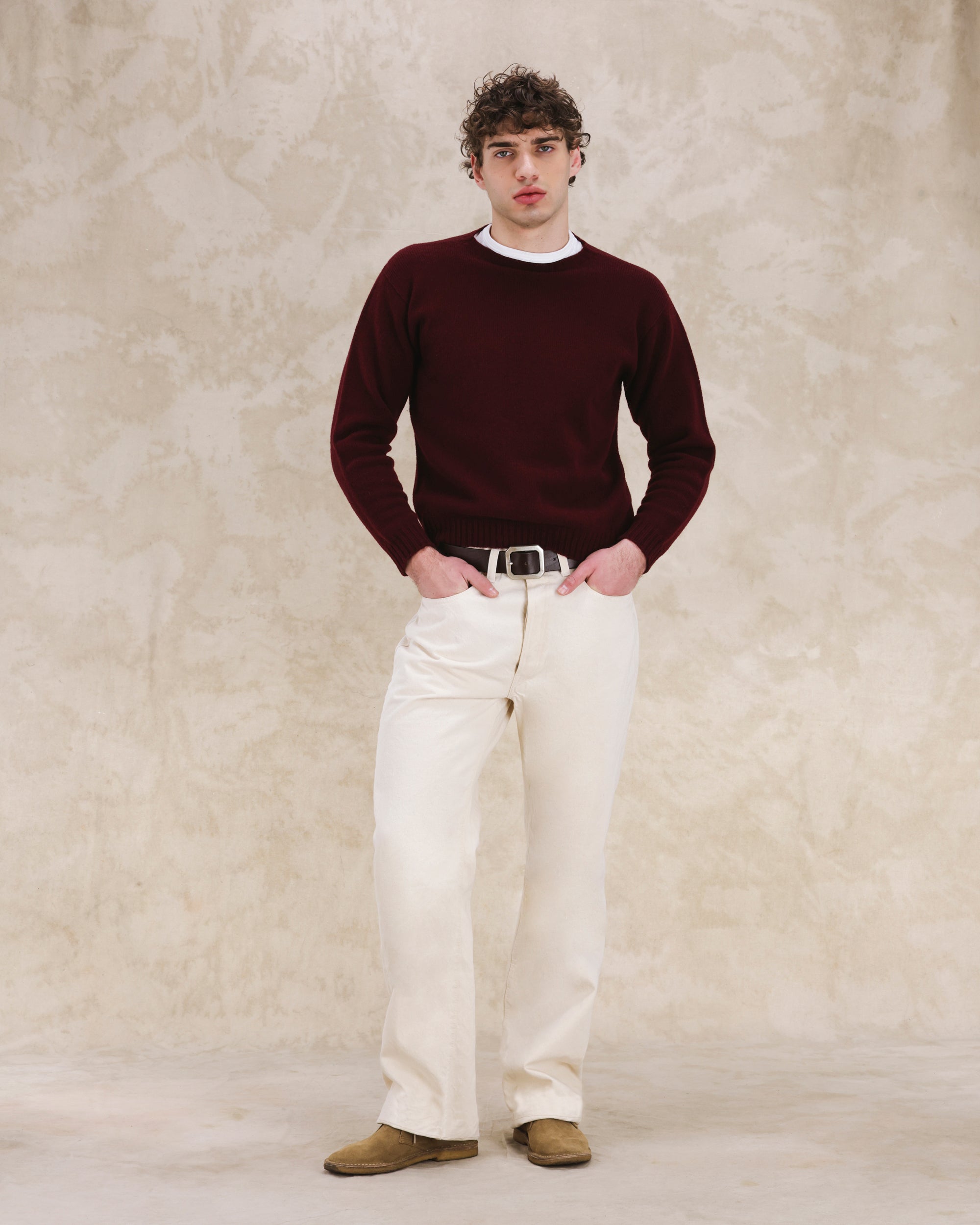 933 Barney L 29 Japan Denim Cimosato 5 Tasche Loose Fit Ecrù