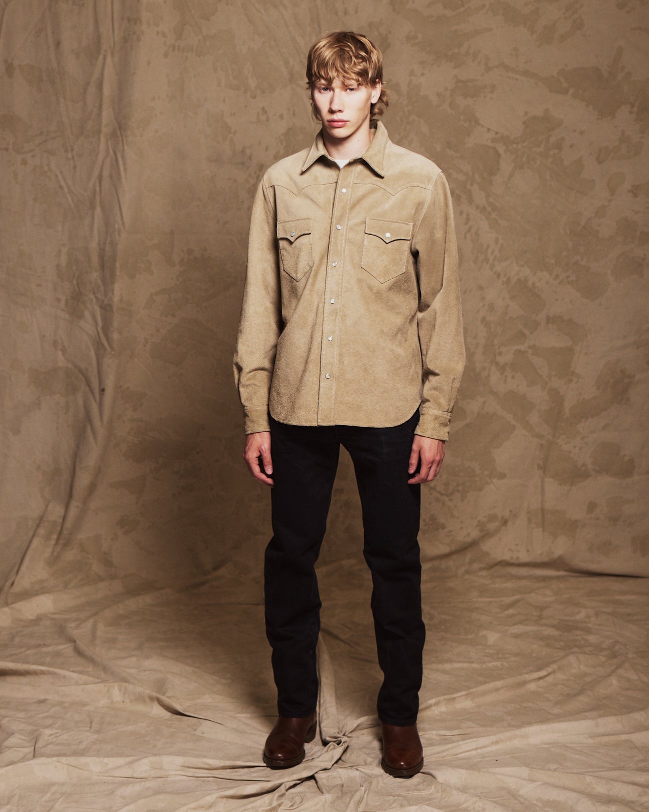 Ranch Camicia Texana in Crosta Scamosciata