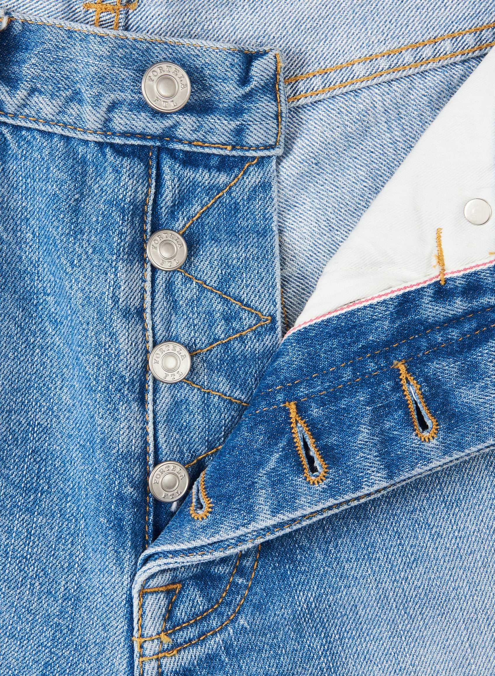 Winonaj Japan Denim Selvedge Shorts Bleach Wash