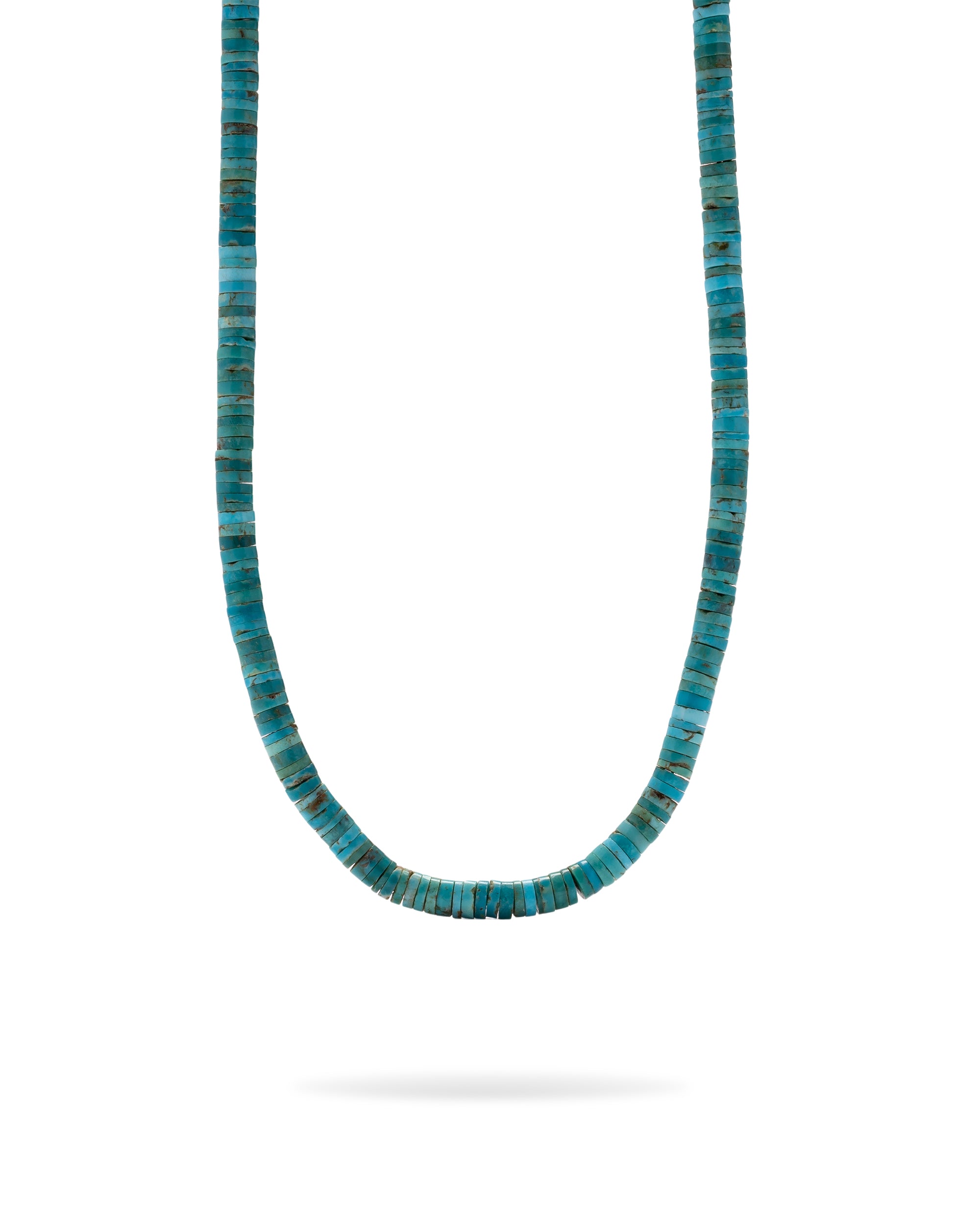 Short Natural Turquoise Bead Necklace