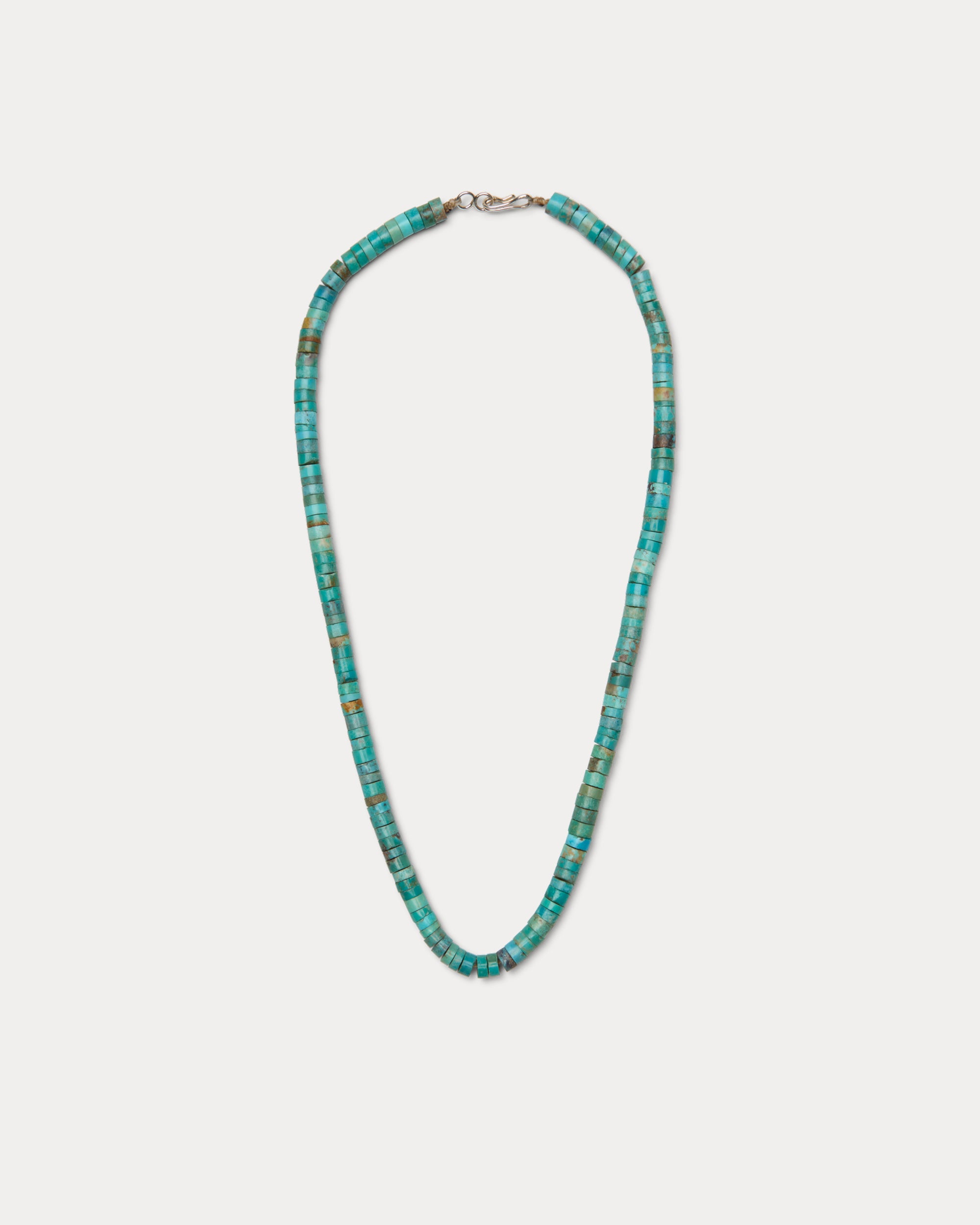 Short Natural Turquoise Beaded Necklace