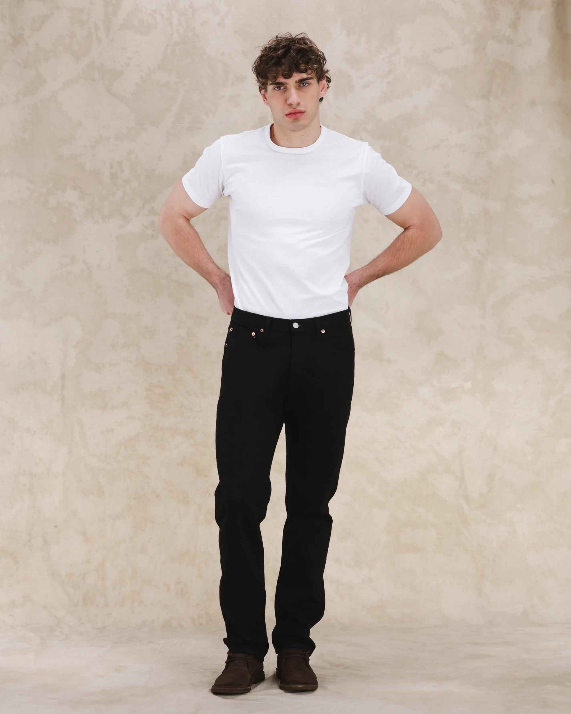 356 Jaky Japan Selvedge Denim 5 Pocket Regular Fit Black - L33''