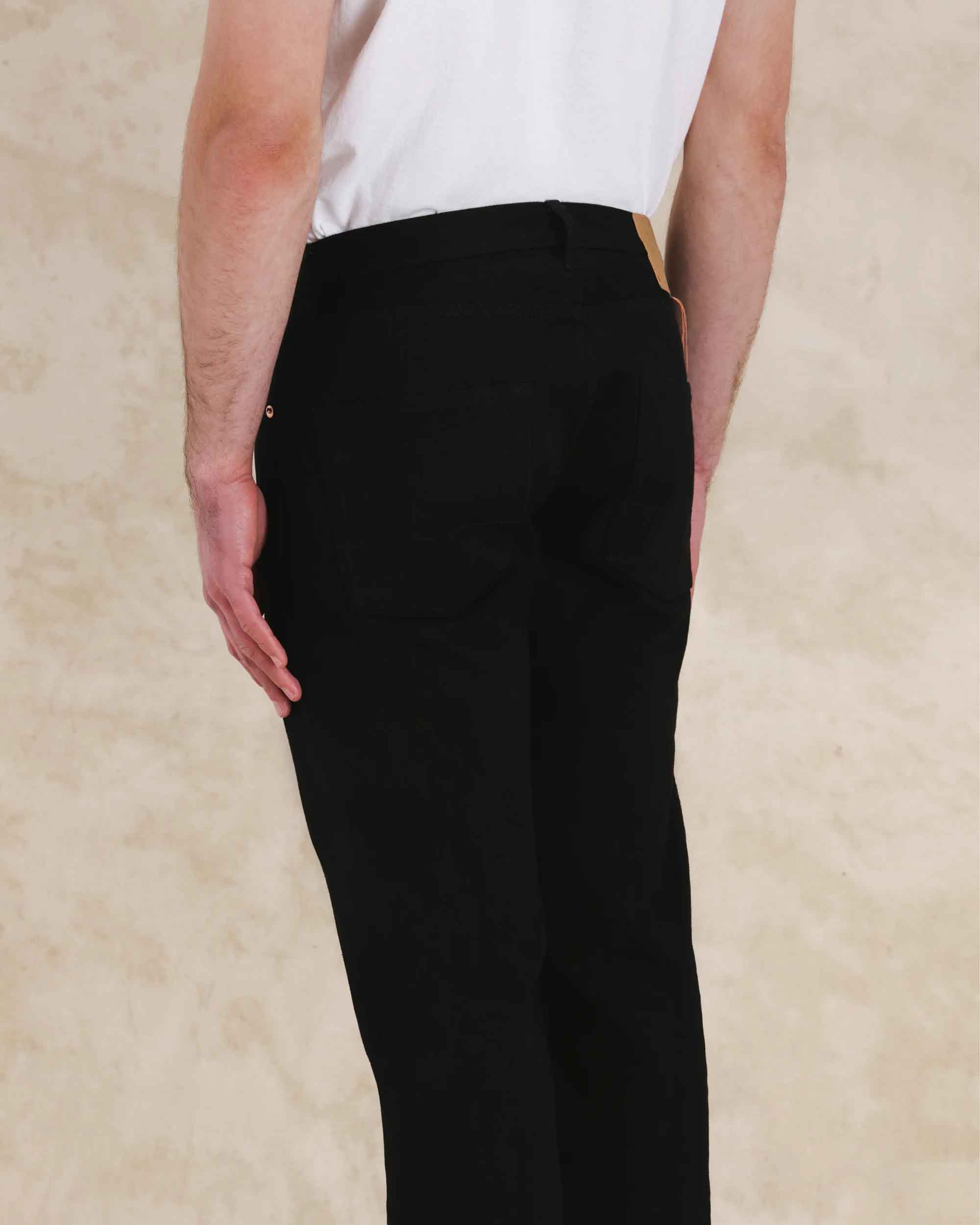 356 Jaky Japan Selvedge Denim 5 Pocket Regular Fit Black - L33''