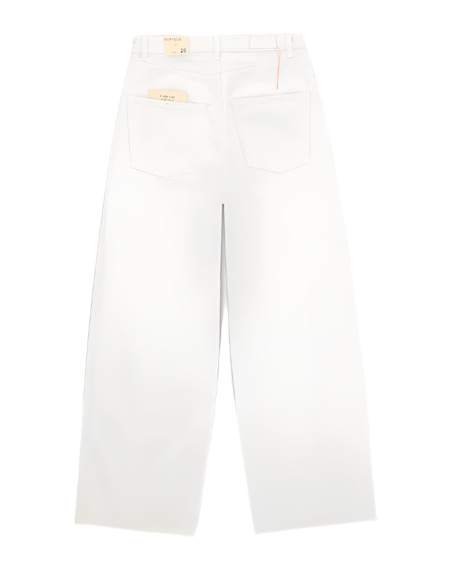 Jaron Pantaloni Gamba Ampia In Bull Di Cotone