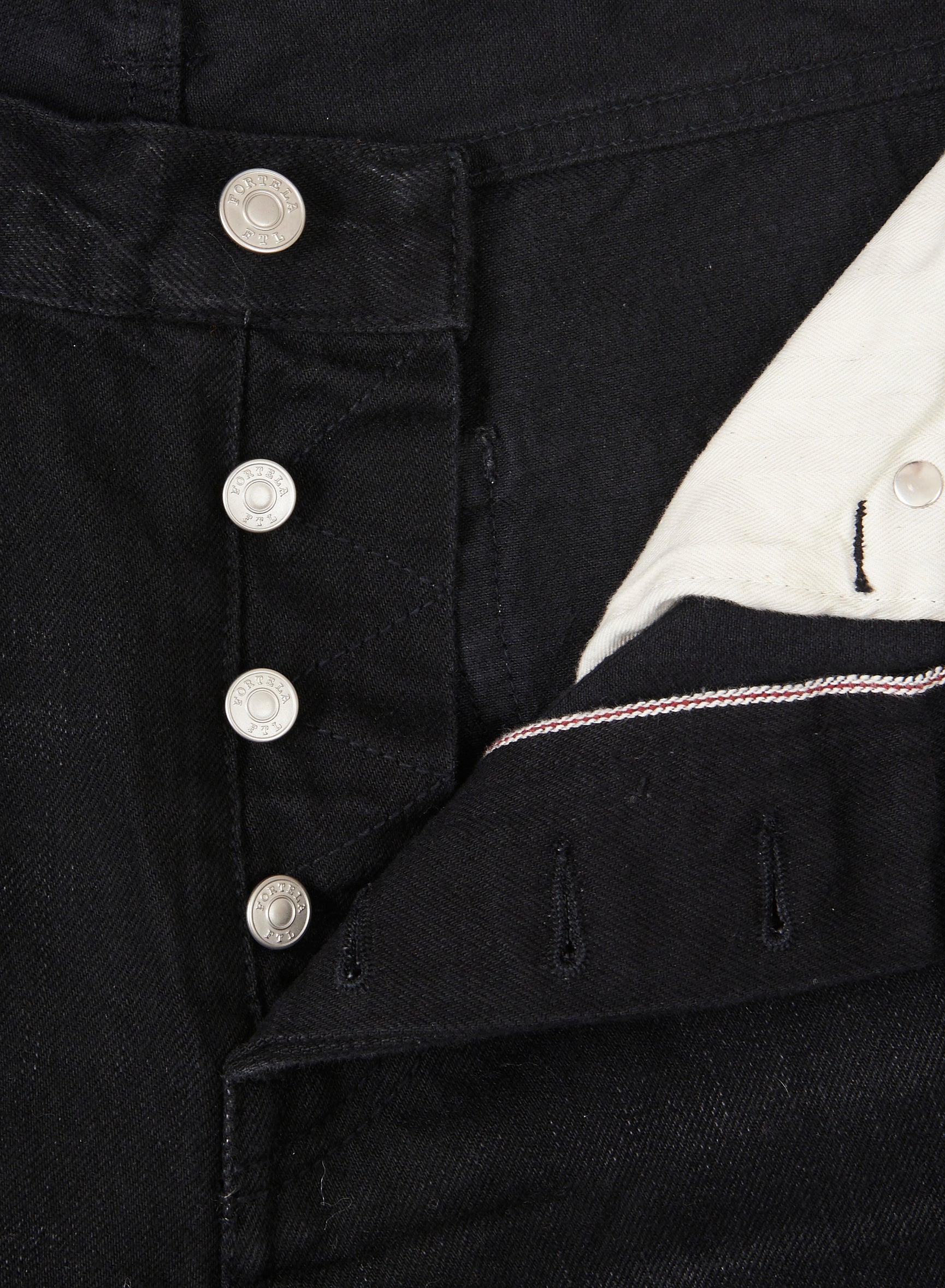 965 John Japan Denim Cimosato 5 Tasche Regular Fit Black