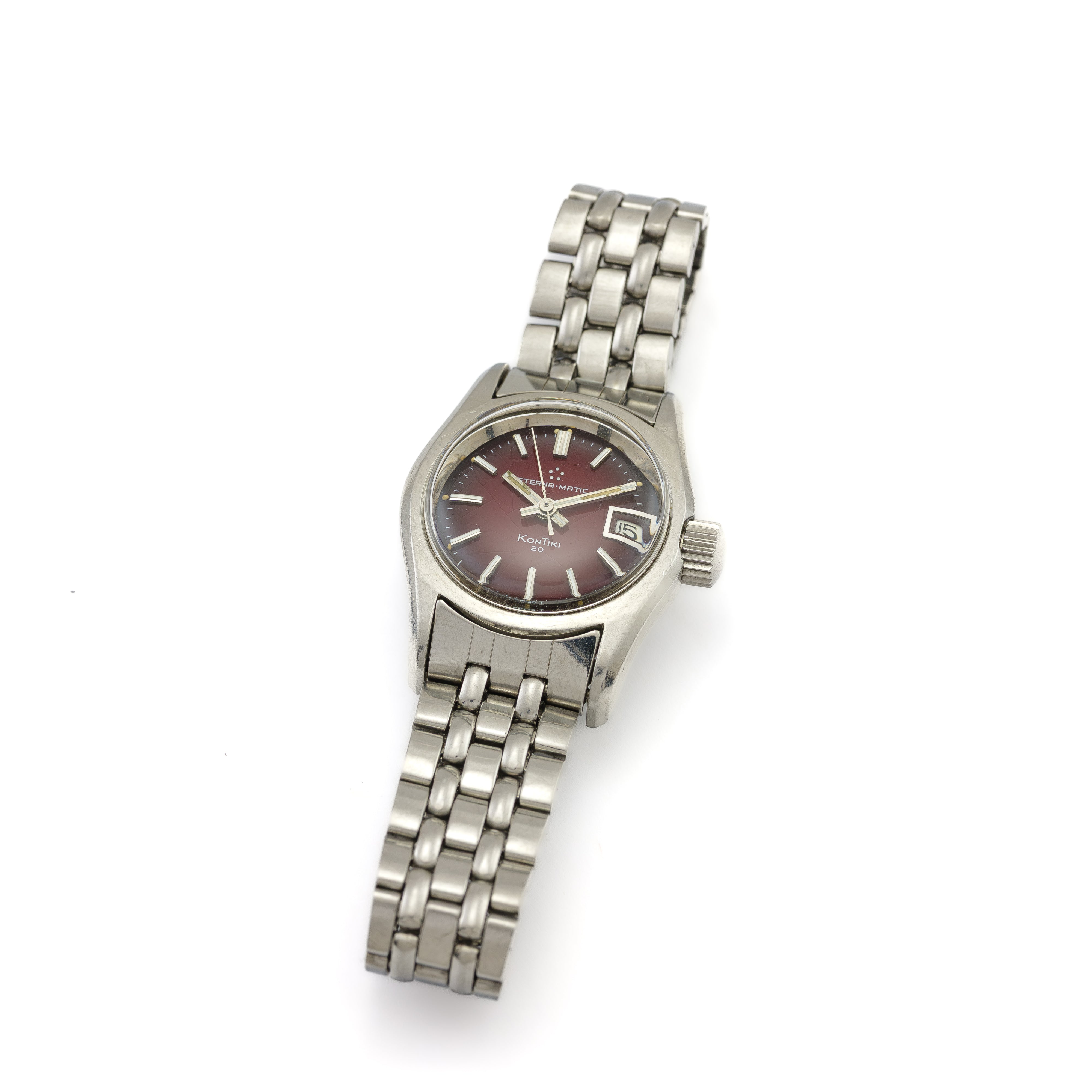 Eterna Matic Kontiki Lady 77 Quadrante Bordeaux