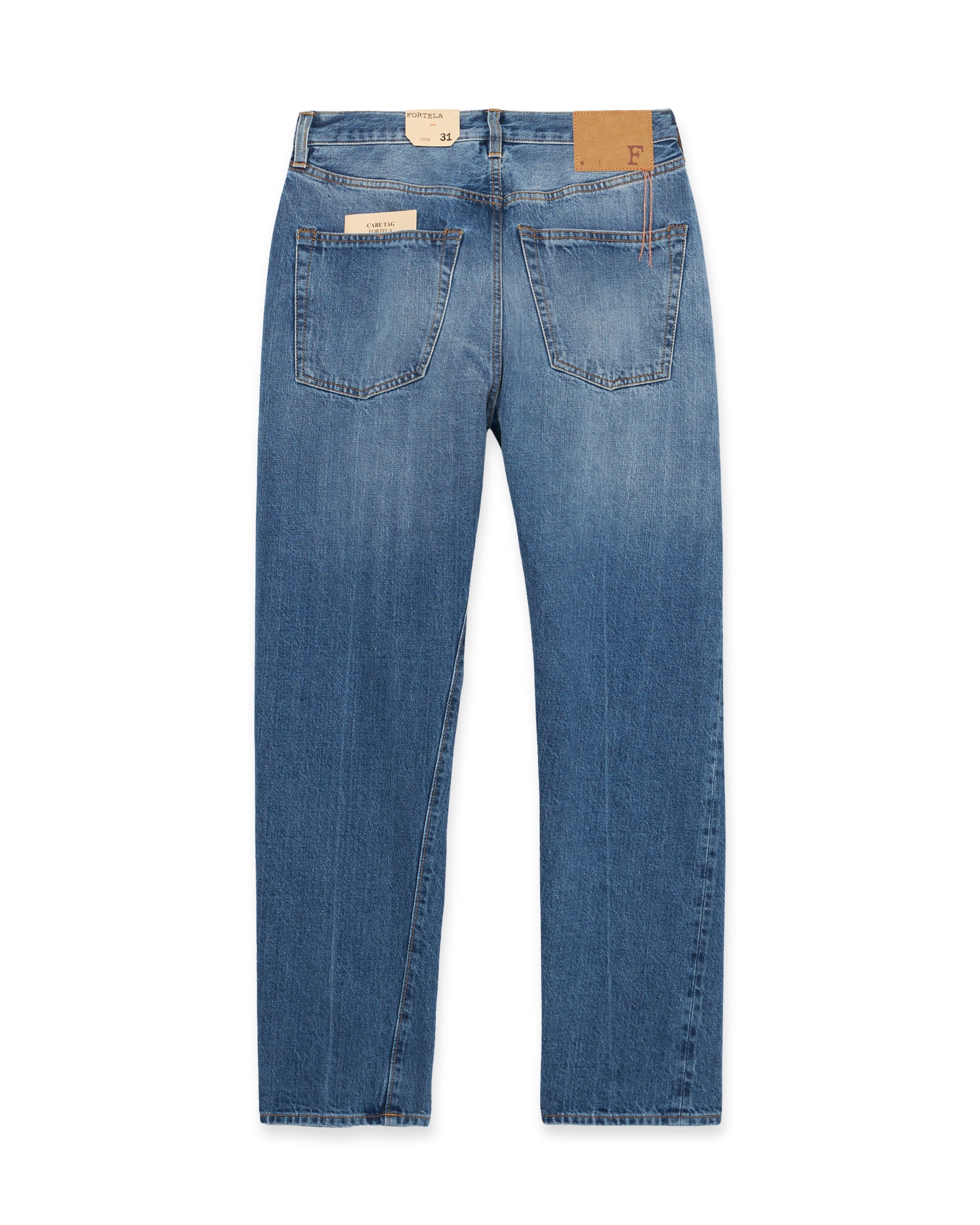 912 Johnd Japan Denim Cimosato 5 Tasche Regular Fit Stone Wash - L33''