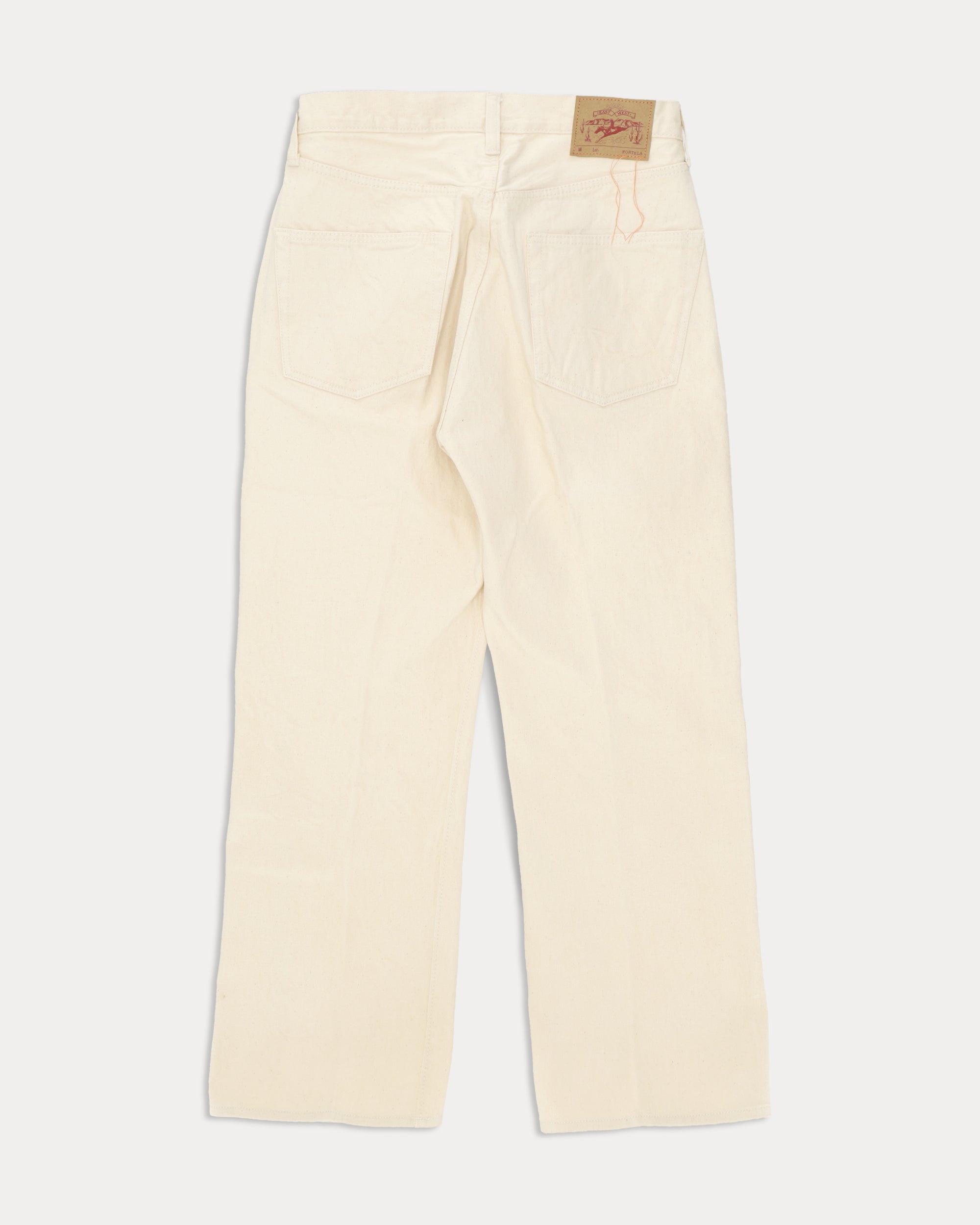 933 Barney Women Japan Denim Selvedge 5-pocket Loose Fit Ecrù