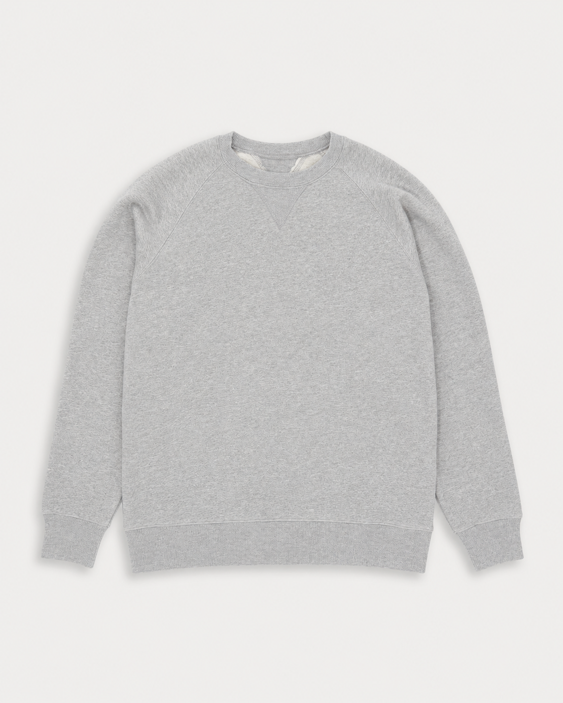 Harvard Crew Neck Fleece Jersey Sweatshirt with Raglan Sleeves