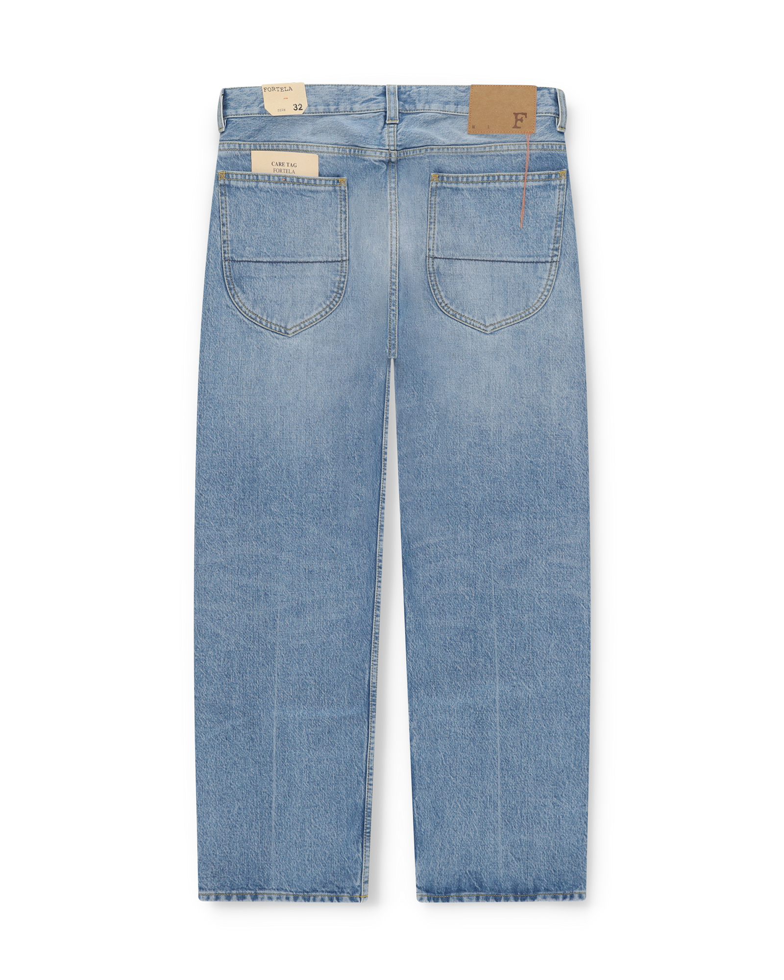 944 Jason Denim 5-pocket High-waisted Bleach Wash