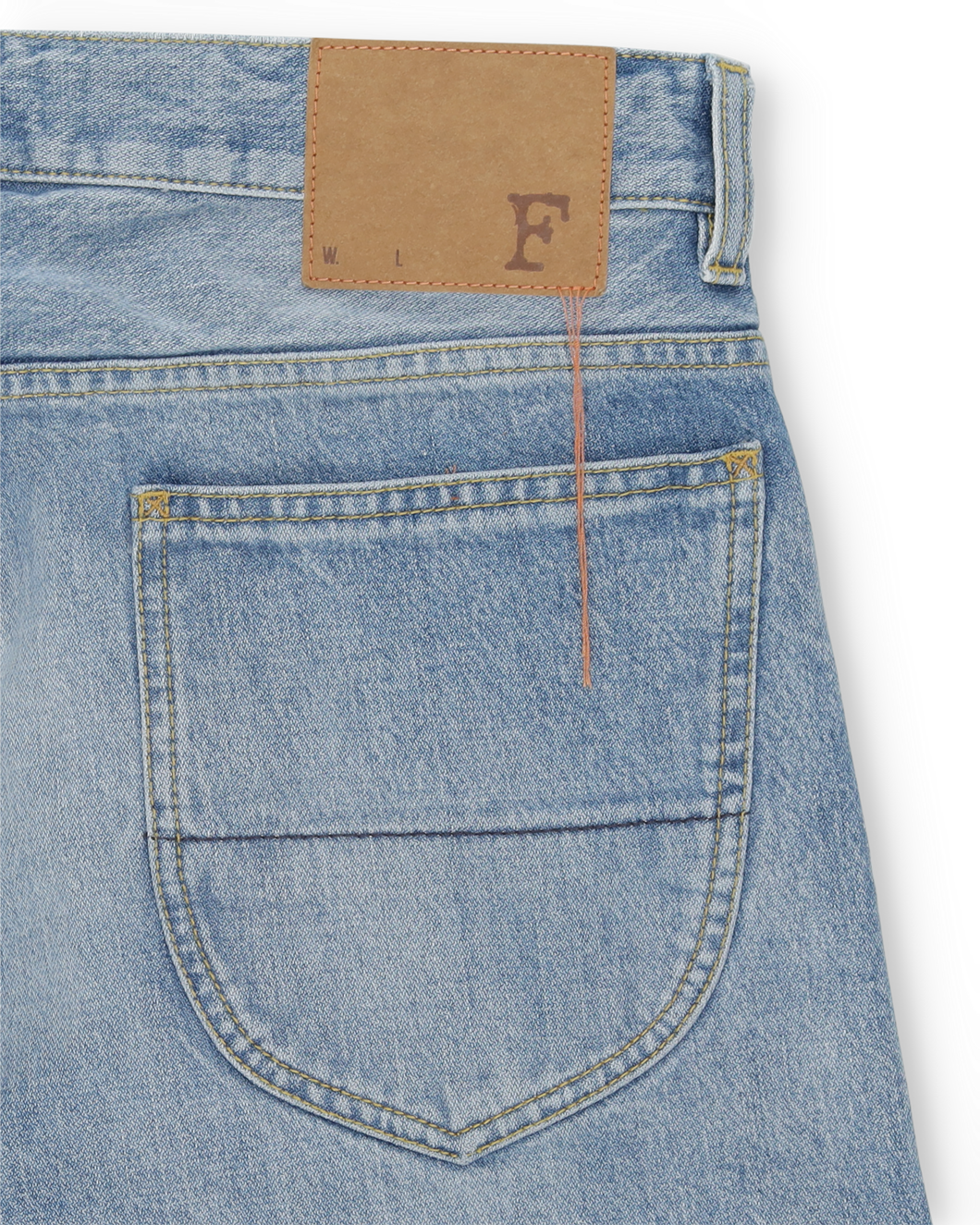 944 Jason Denim 5-pocket High-waisted Bleach Wash