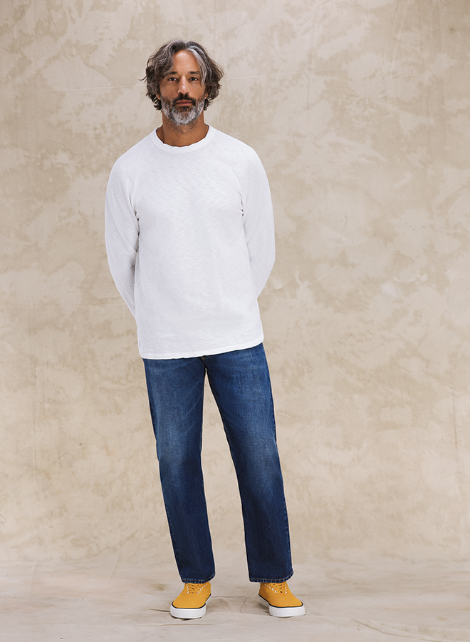 944 Jason Denim 5-pocket High-waisted Stone Wash