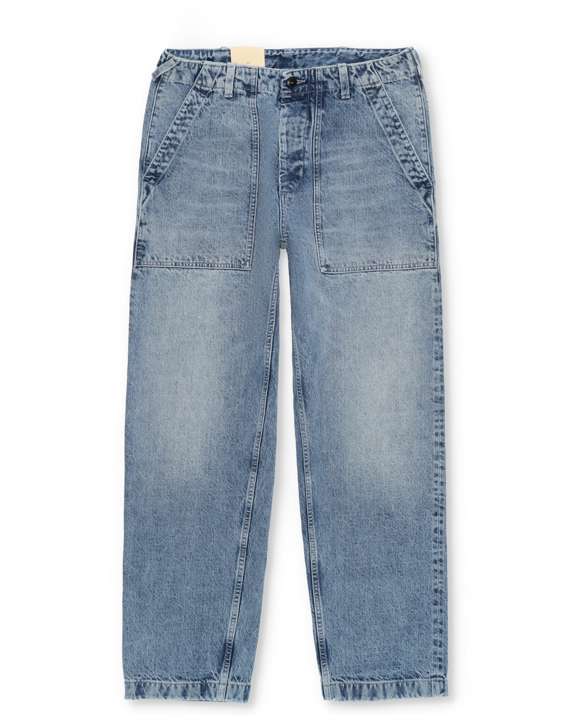 Newfatigue Trousers Denim Bleach Wash