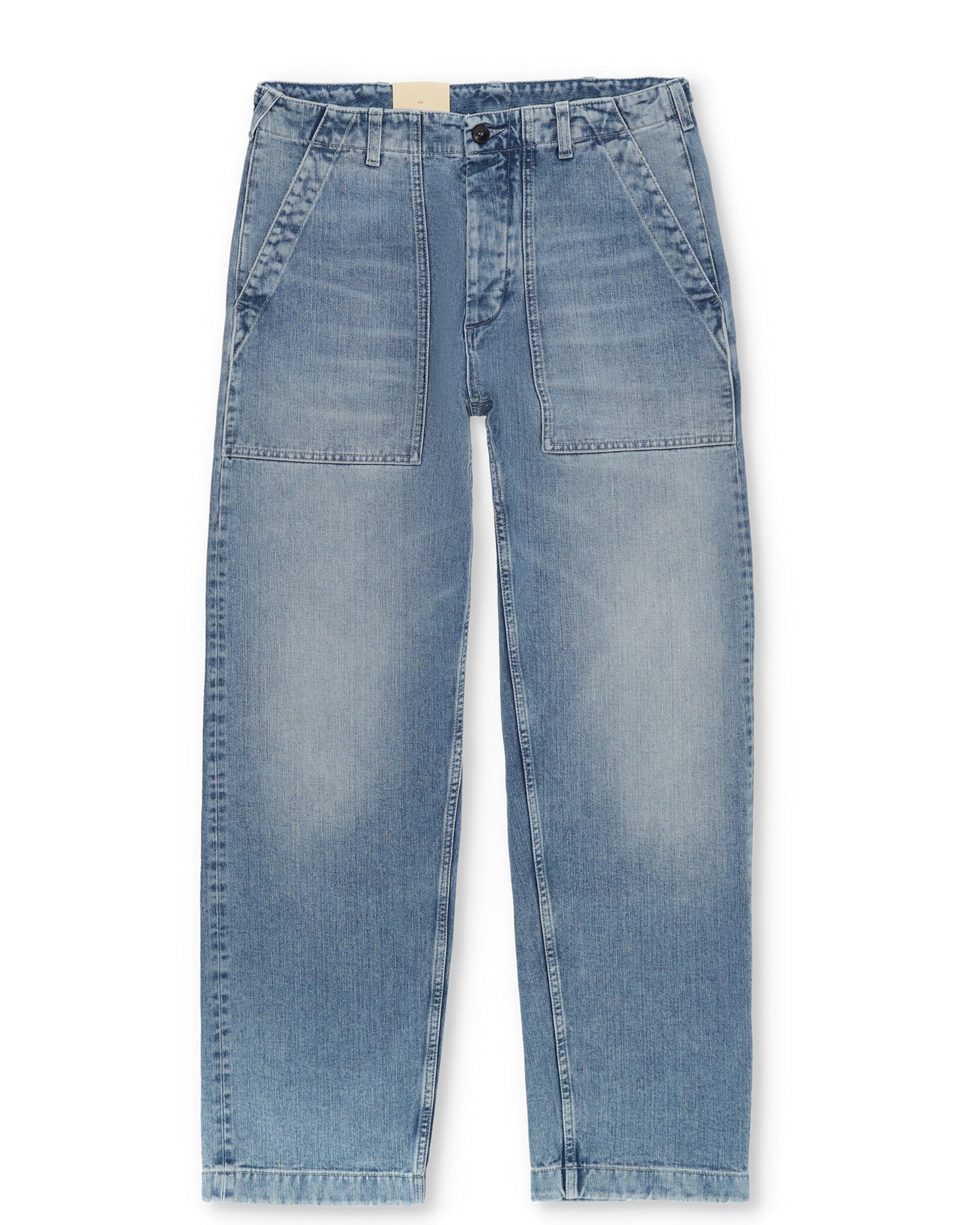 Newfatigue Trousers Denim Bleach Wash