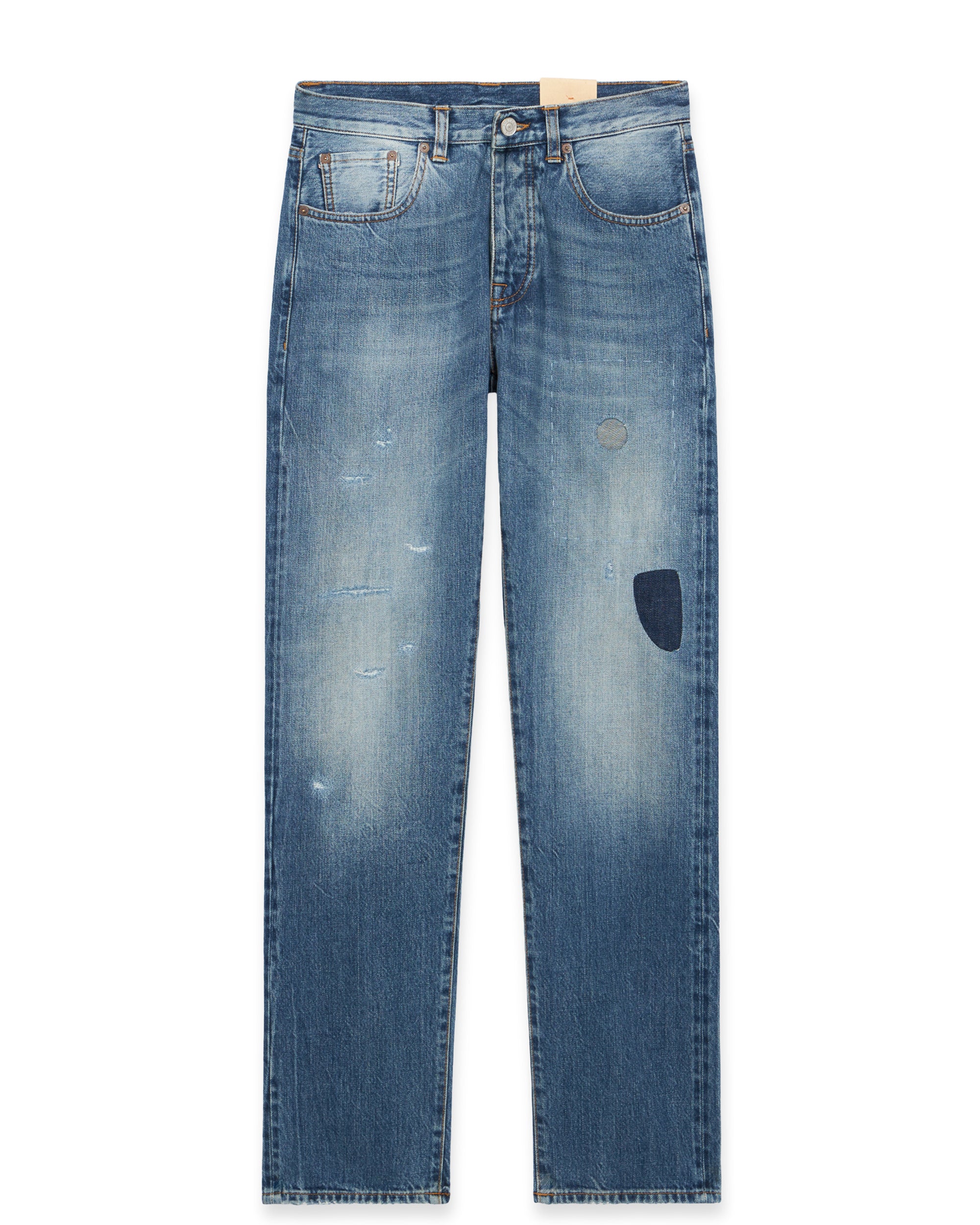 911 Superjohn Japan Denim Cimosato 5 Tasche a Vita Alta Custom Wash