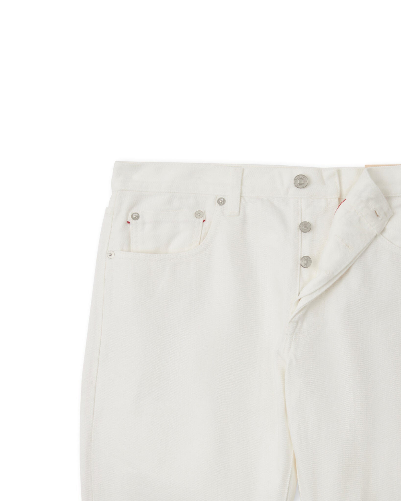 965 John Japan Denim Cimosato Tasche Regular Fit White