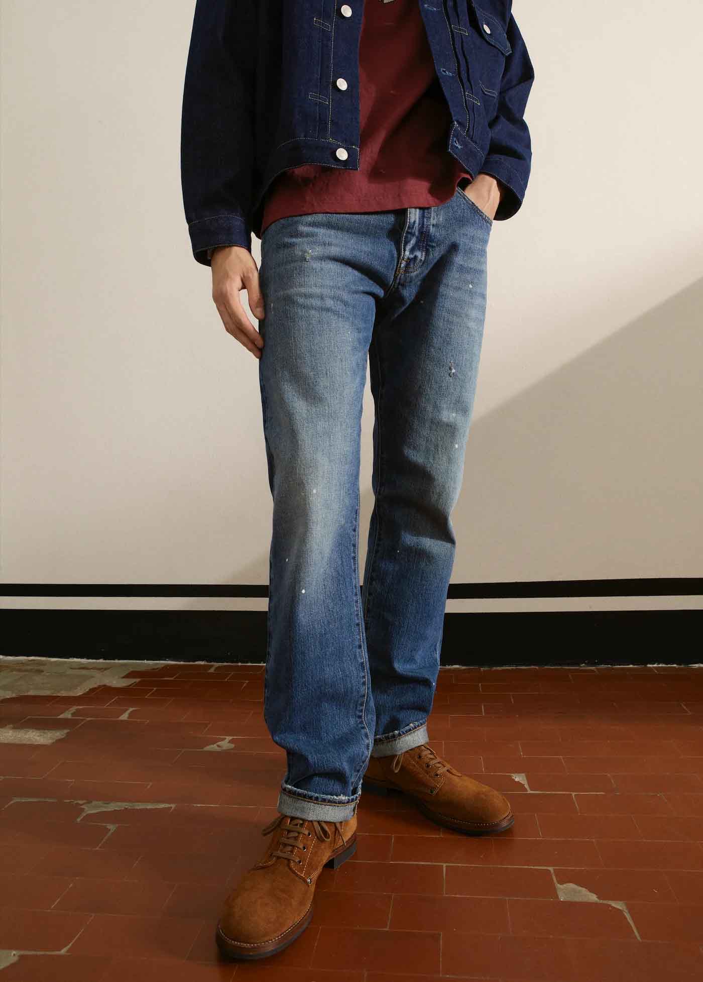 965 John Japan Denim Cimosato 5 Tasche Regular Fit Custom Wash - L29''