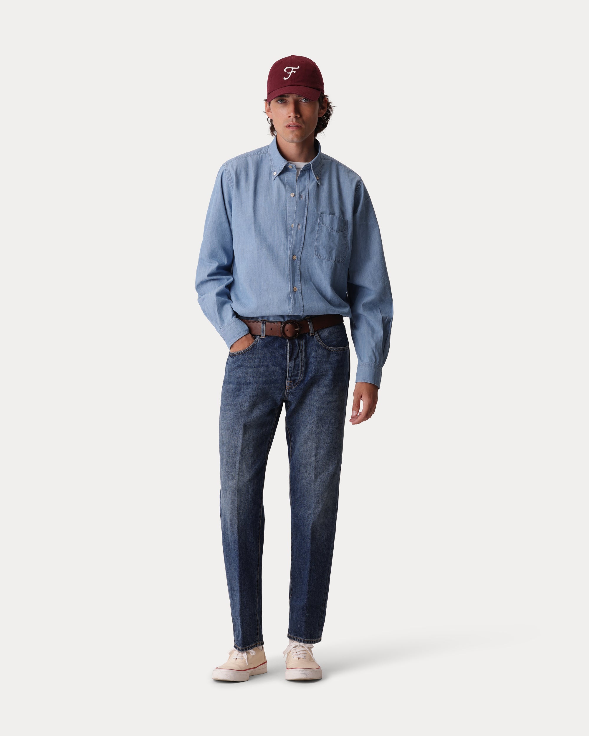 965 John Japan Denim Cimosato 5 Tasche Regular Fit Stone Wash - L29''