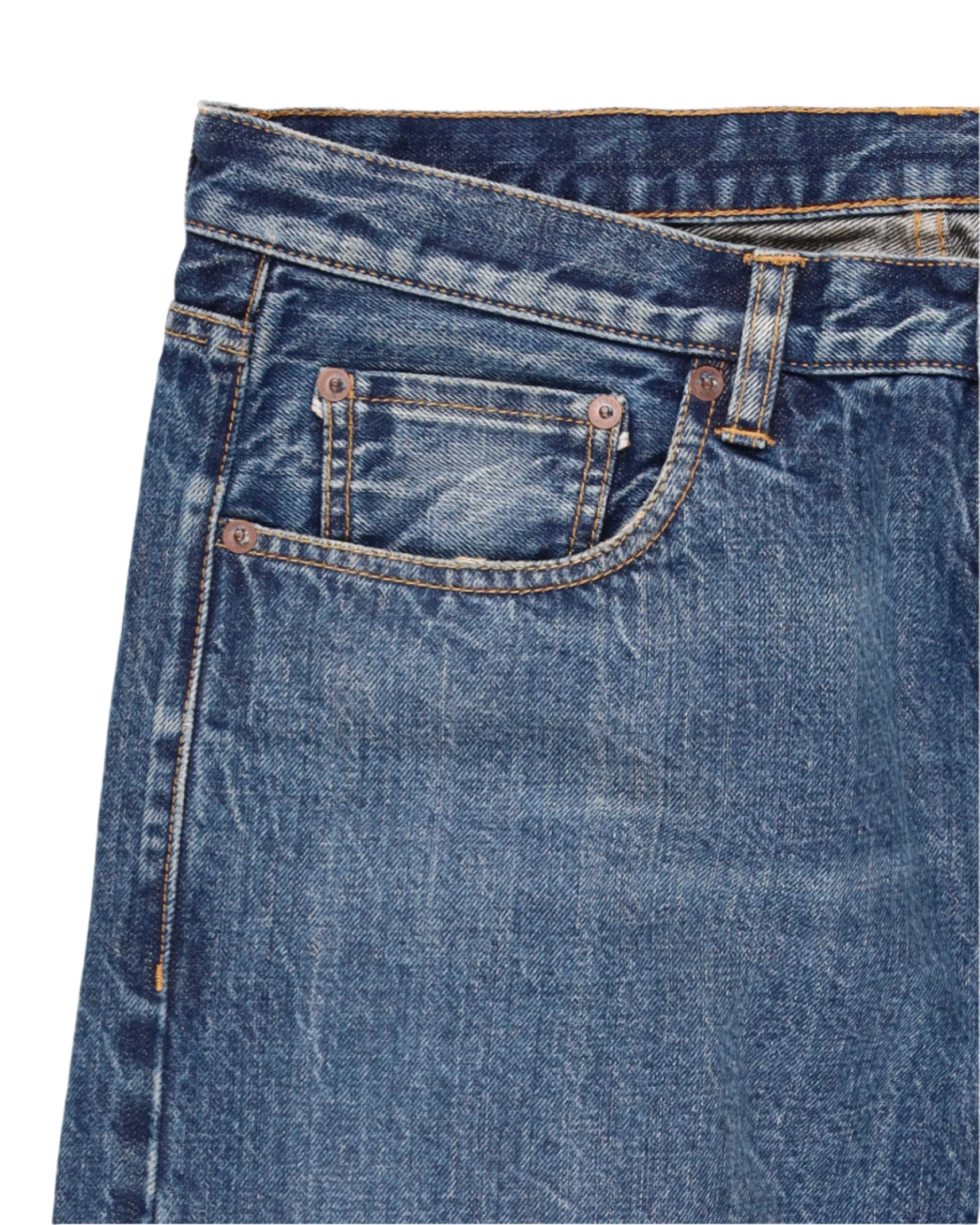 965 John Japan Denim Cimosato 5 Tasche Regular Fit Custom Wash