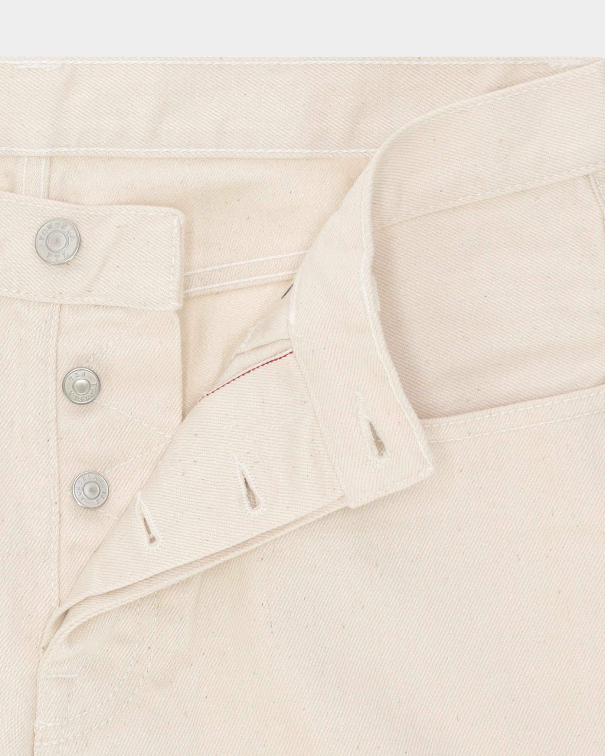 965 John Japan Selvedge Denim 5 Pocket Regular Fit Ecru - L33''