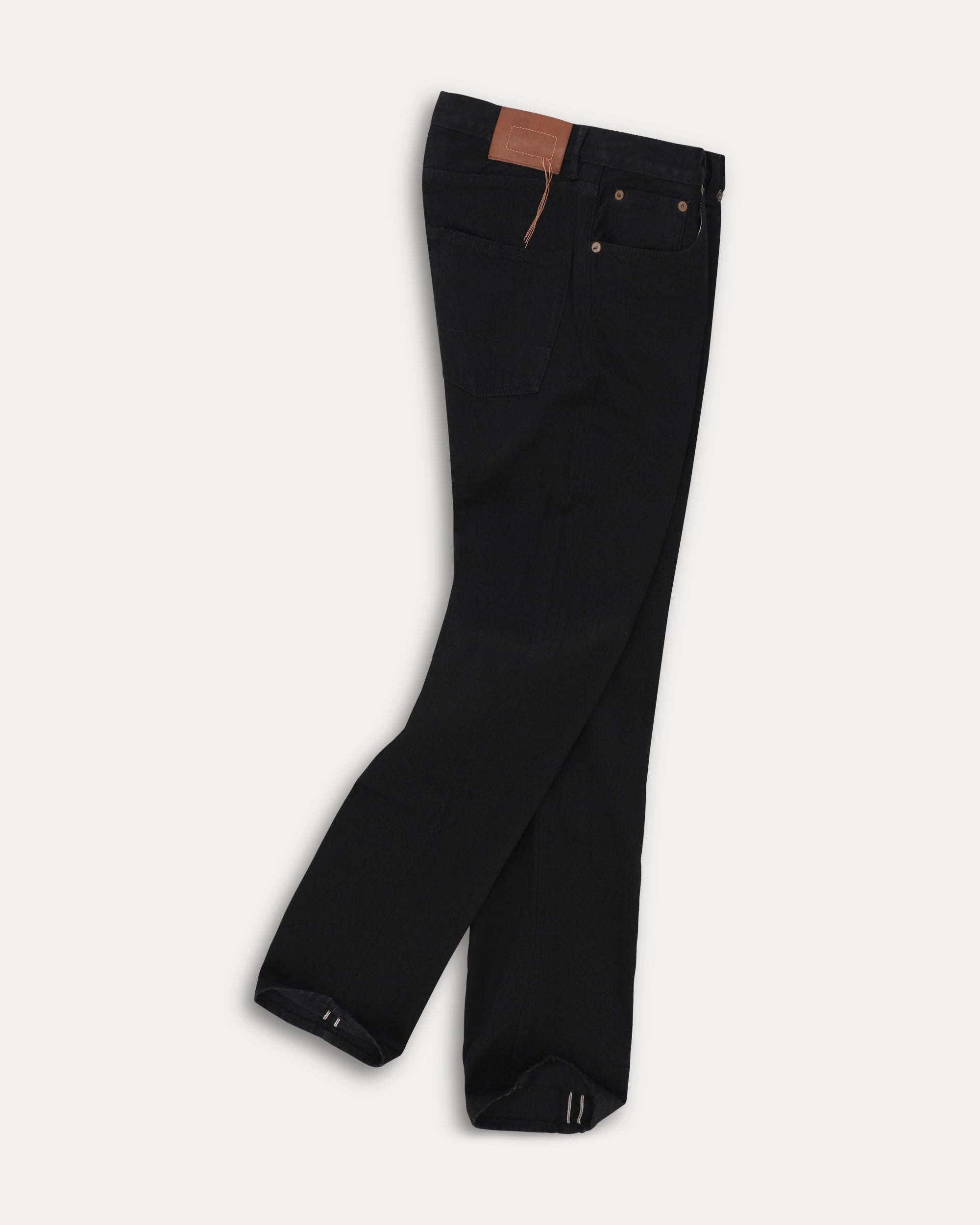 965 John Japan Selvedge Denim 5 Pocket Regular Fit Black - L33''