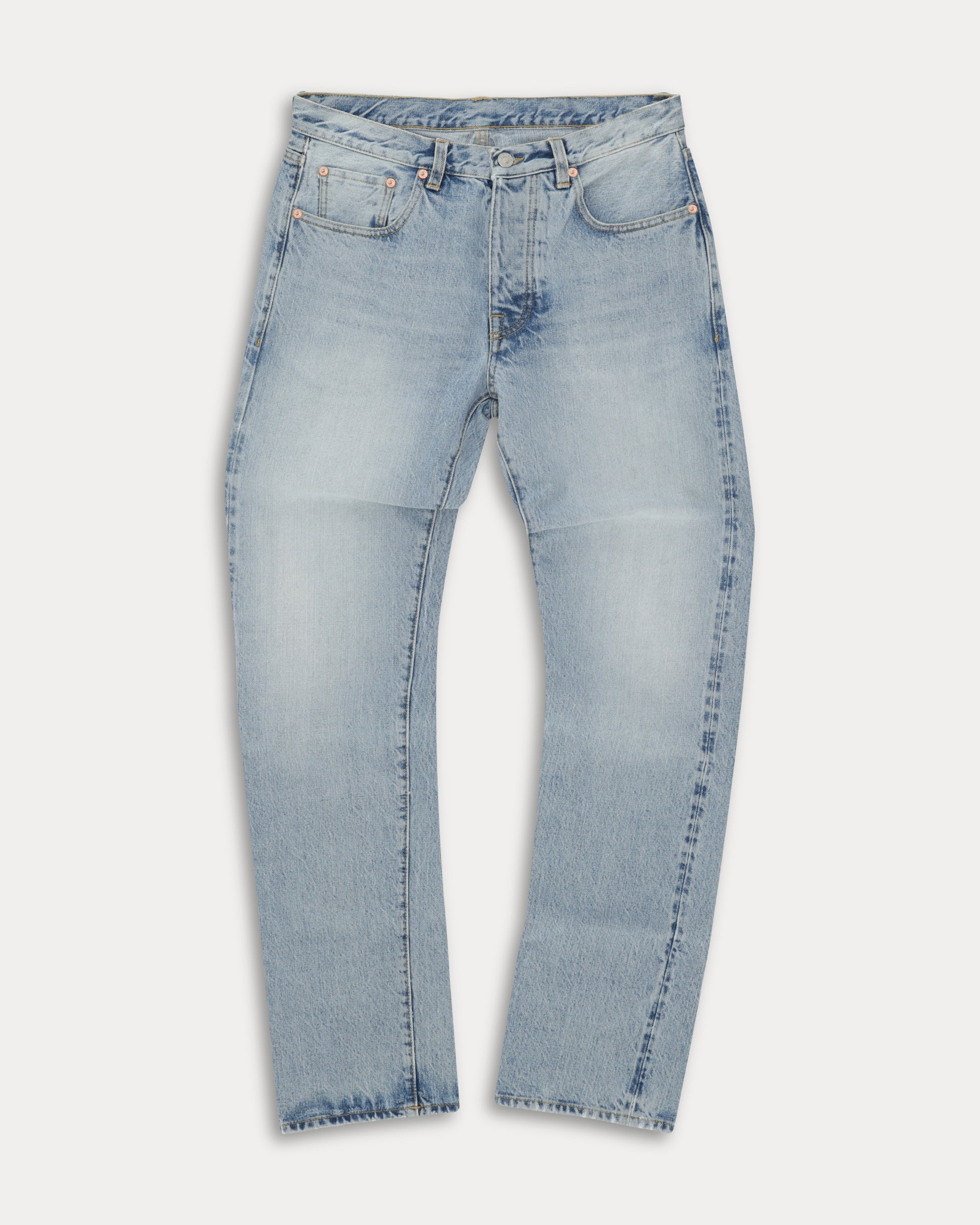 965 John Japan Denim Cimosato 5 Tasche Regular Fit Bleach Wash - L29''