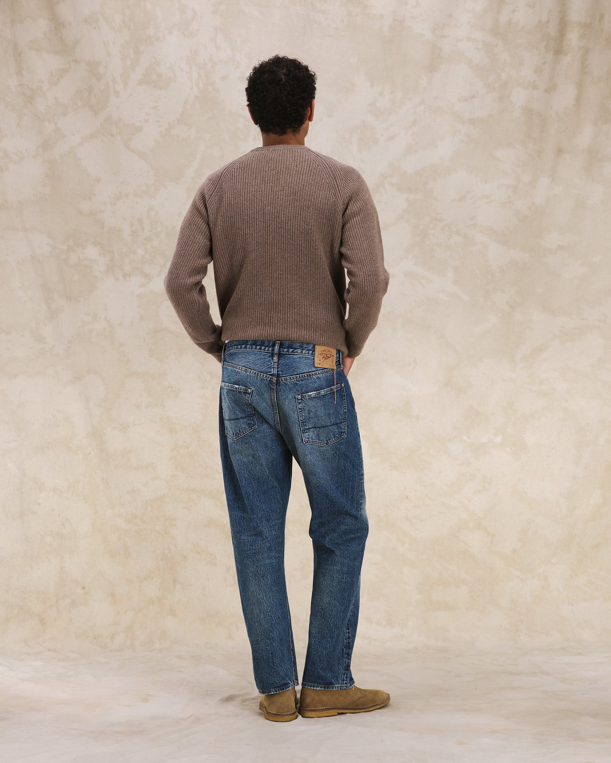 992 Johnny Denim Cimosato 5 Tasche a Vita Alta Custom Wash - L29''