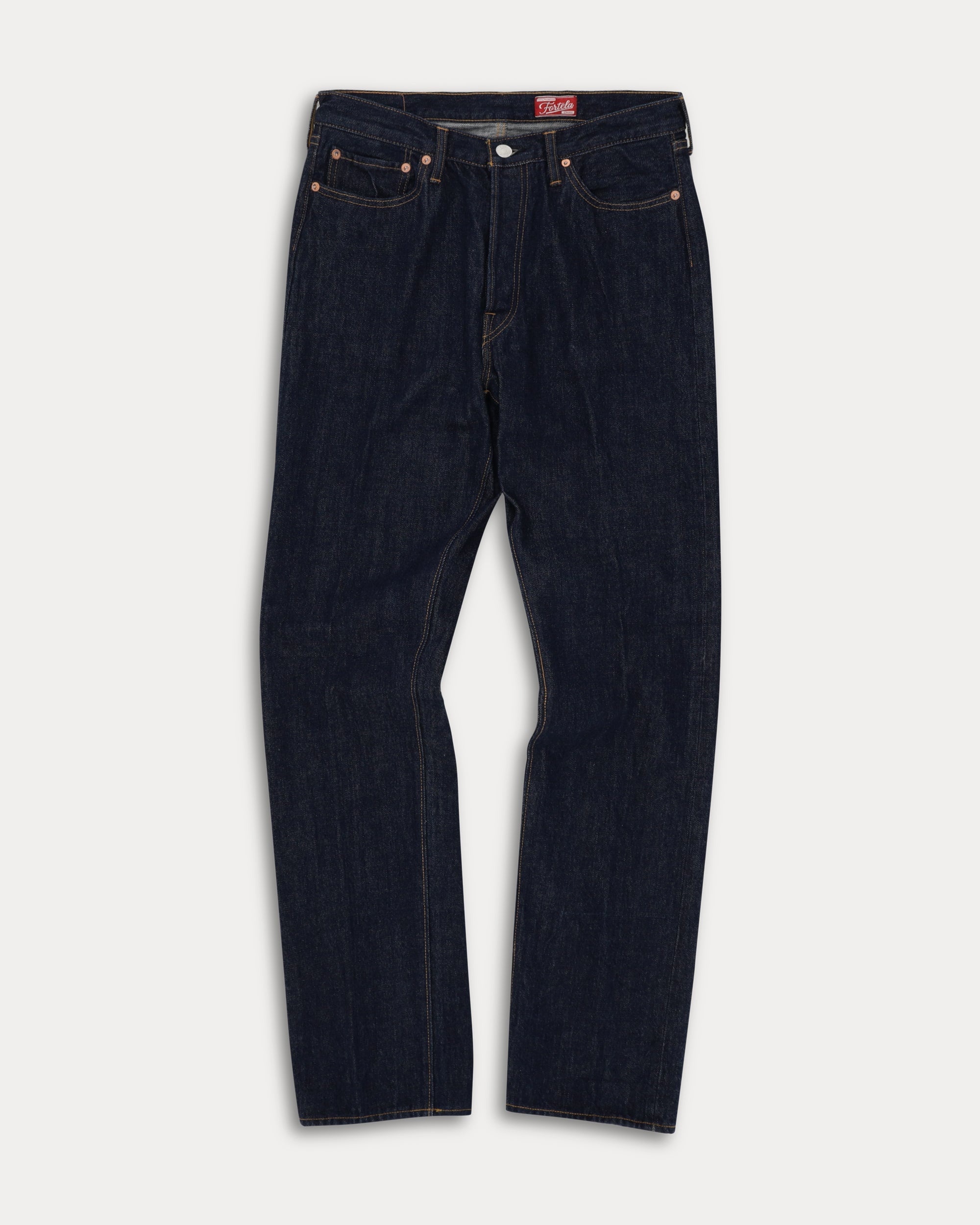 992 Johnny Japan Denim Cimosato Rinse Wash 5 Tasche a Vita Alta - L33''