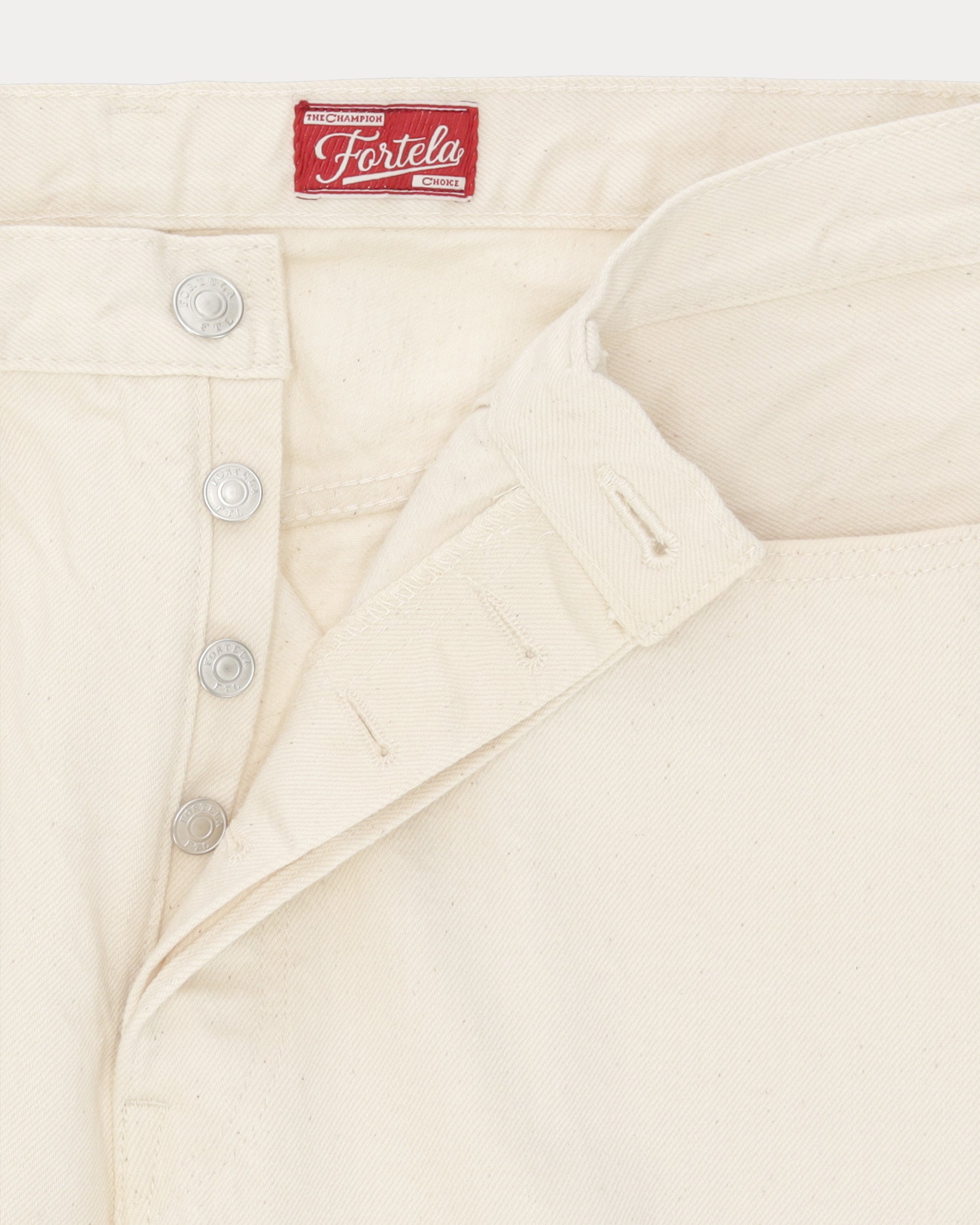 992 Johnny Japan Denim Cimosato Ecrù 5 Tasche a Vita Alta - L33''