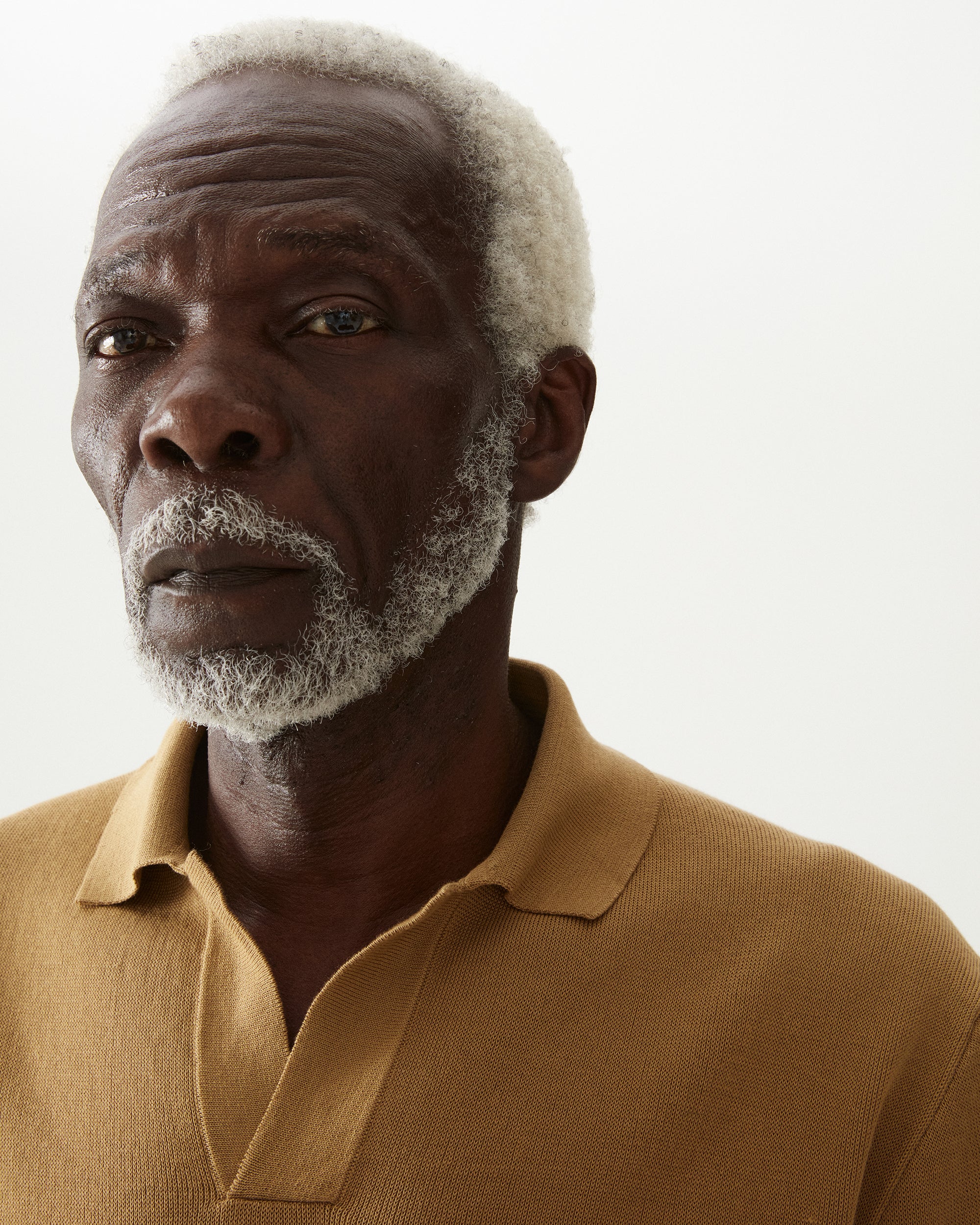 Adrien Cotton Knit V-Neck Polo