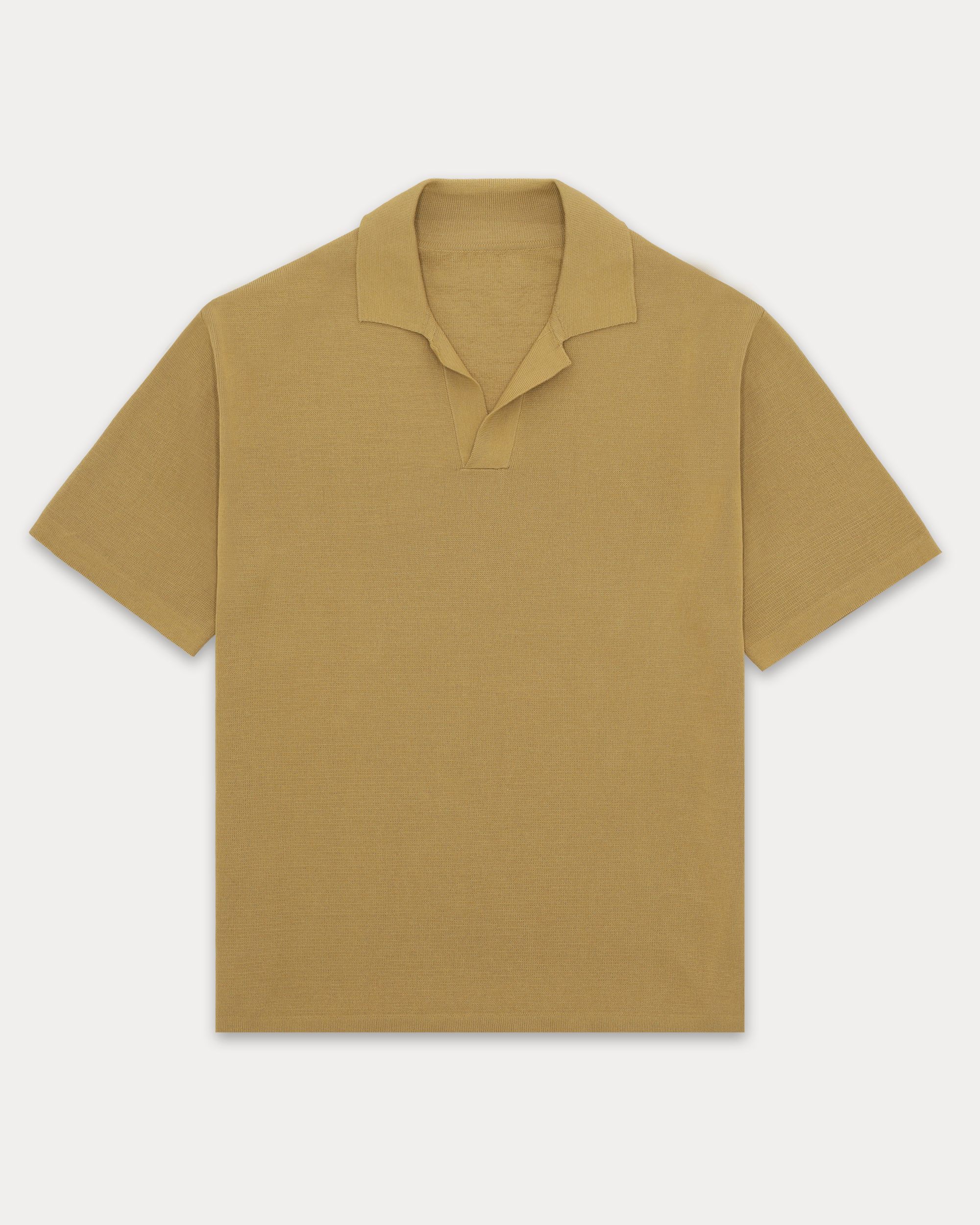 Adrien Cotton Knit V-Neck Polo