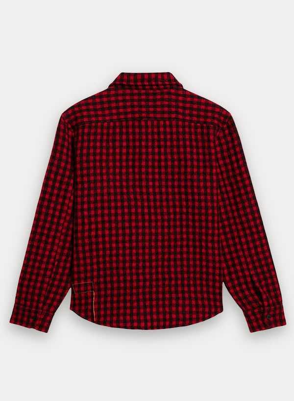 Anker Camicia In Lana A Quadri Con Tasche
