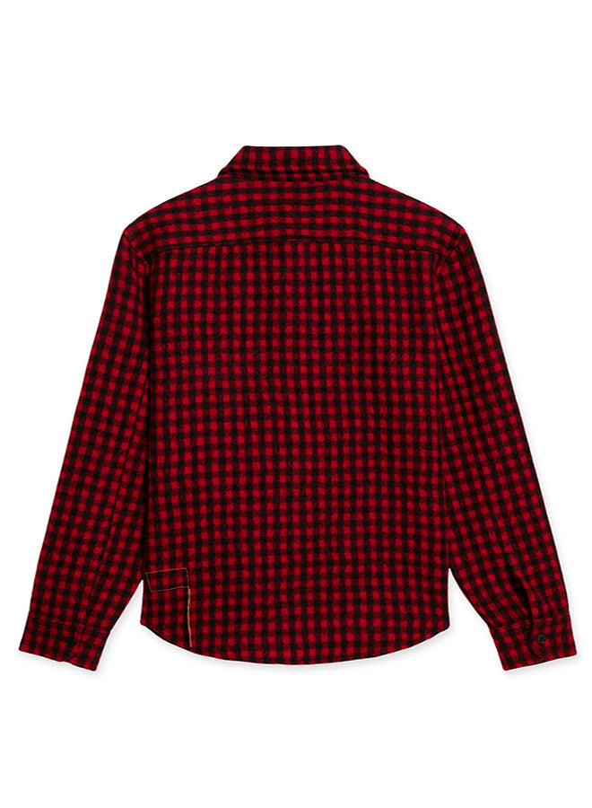 Anker Camicia In Lana A Quadri Con Tasche