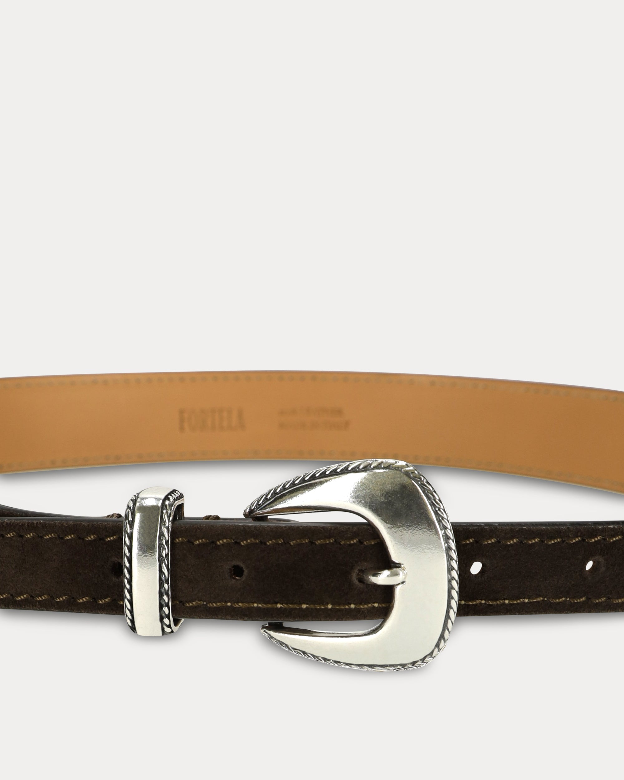 Arizona Silver and Suede Belt