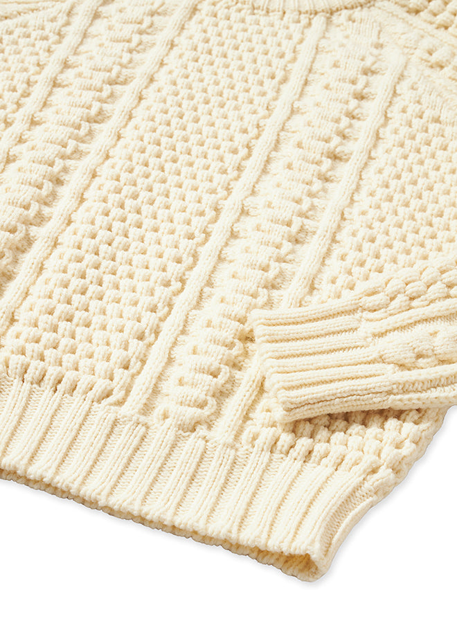 Aston Maglione Girocollo in Lana Intrecciata