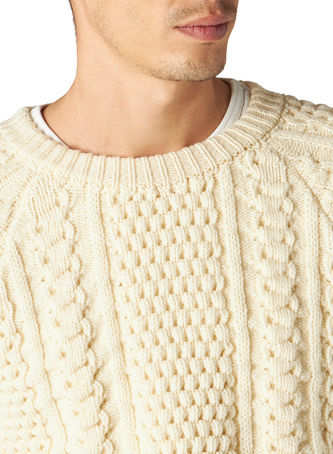 Aston Maglione Girocollo in Lana Intrecciata