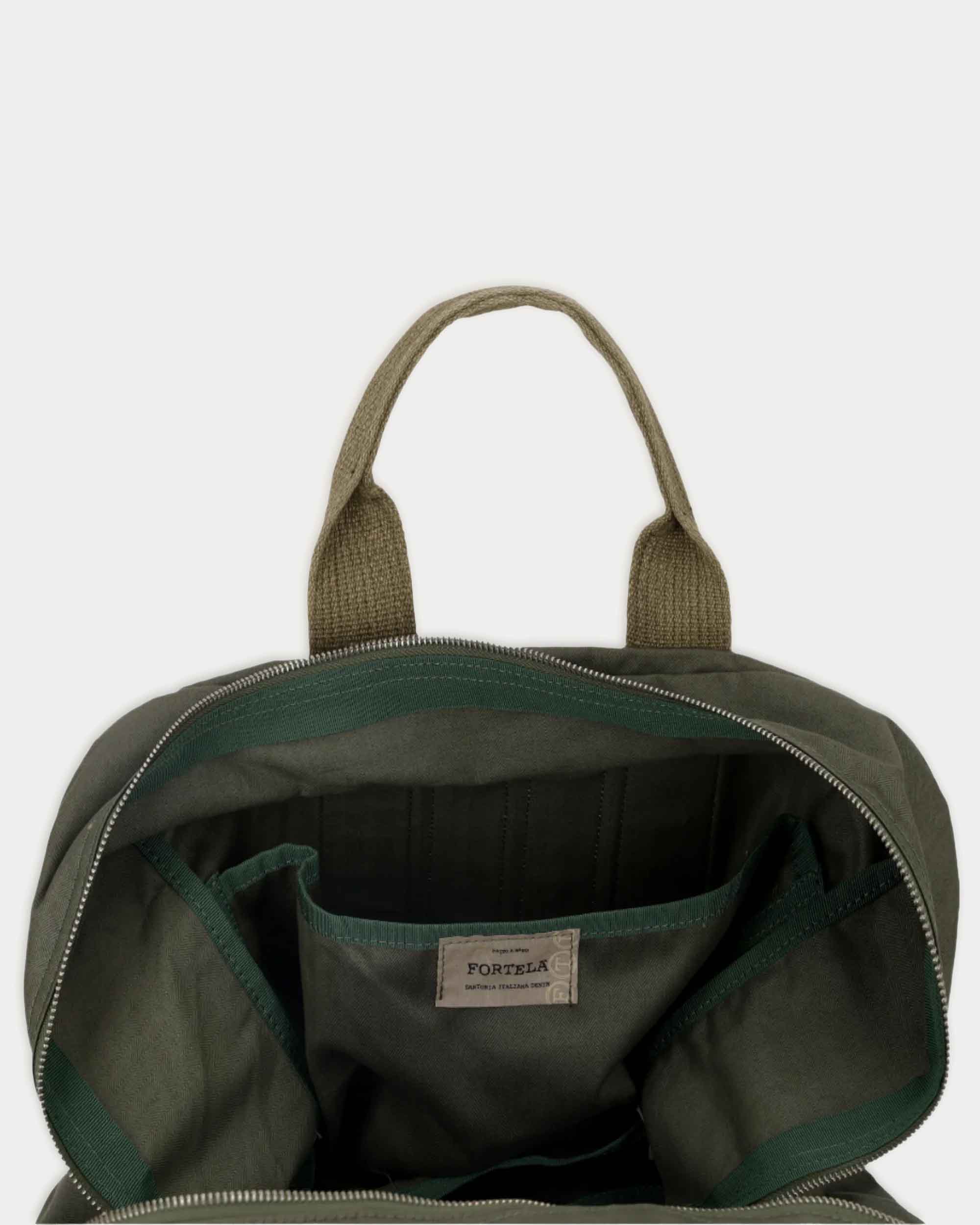 Aviatorbag Borsa In Herringbone di Cotone