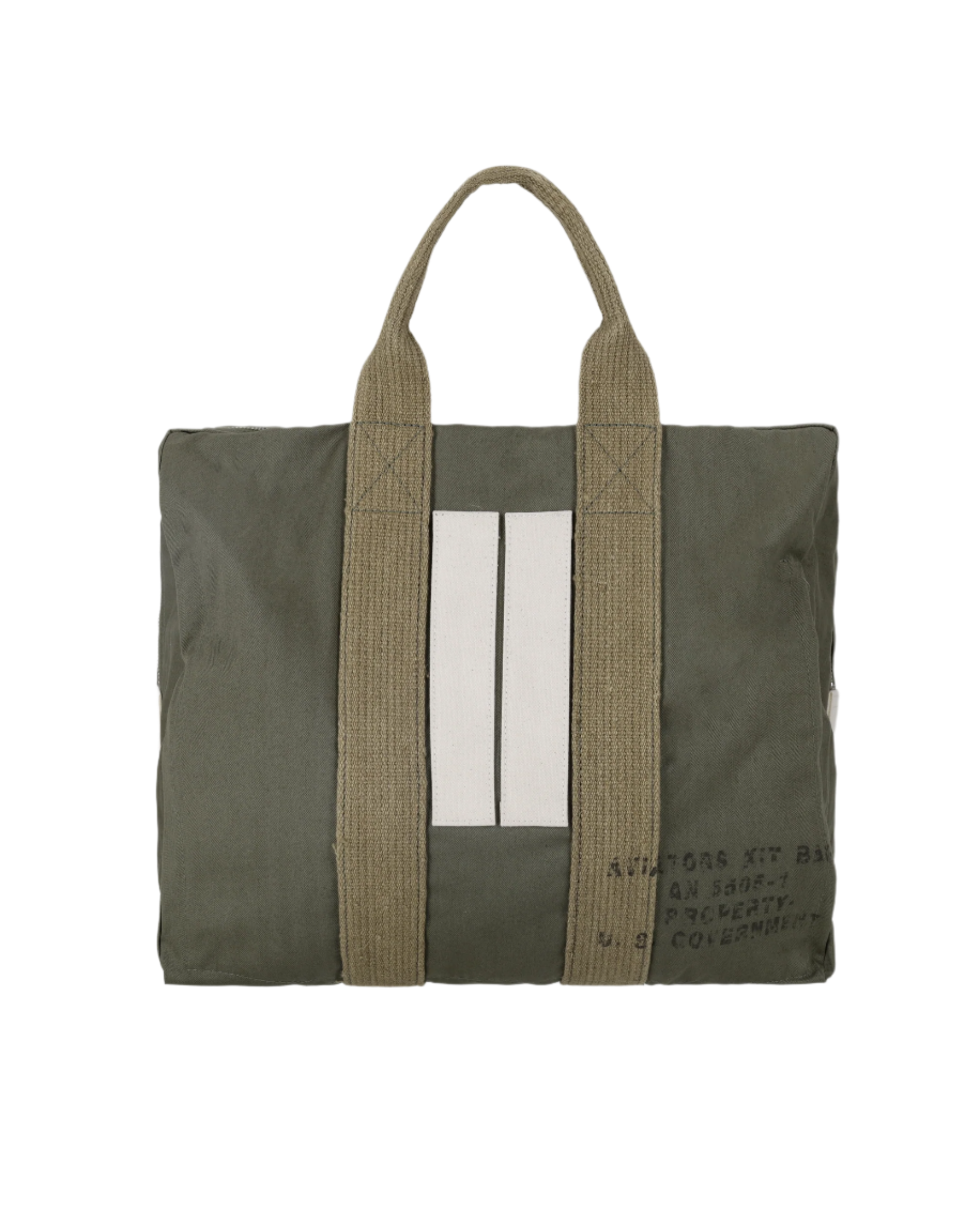 Aviatorbag Borsa In Herringbone di Cotone