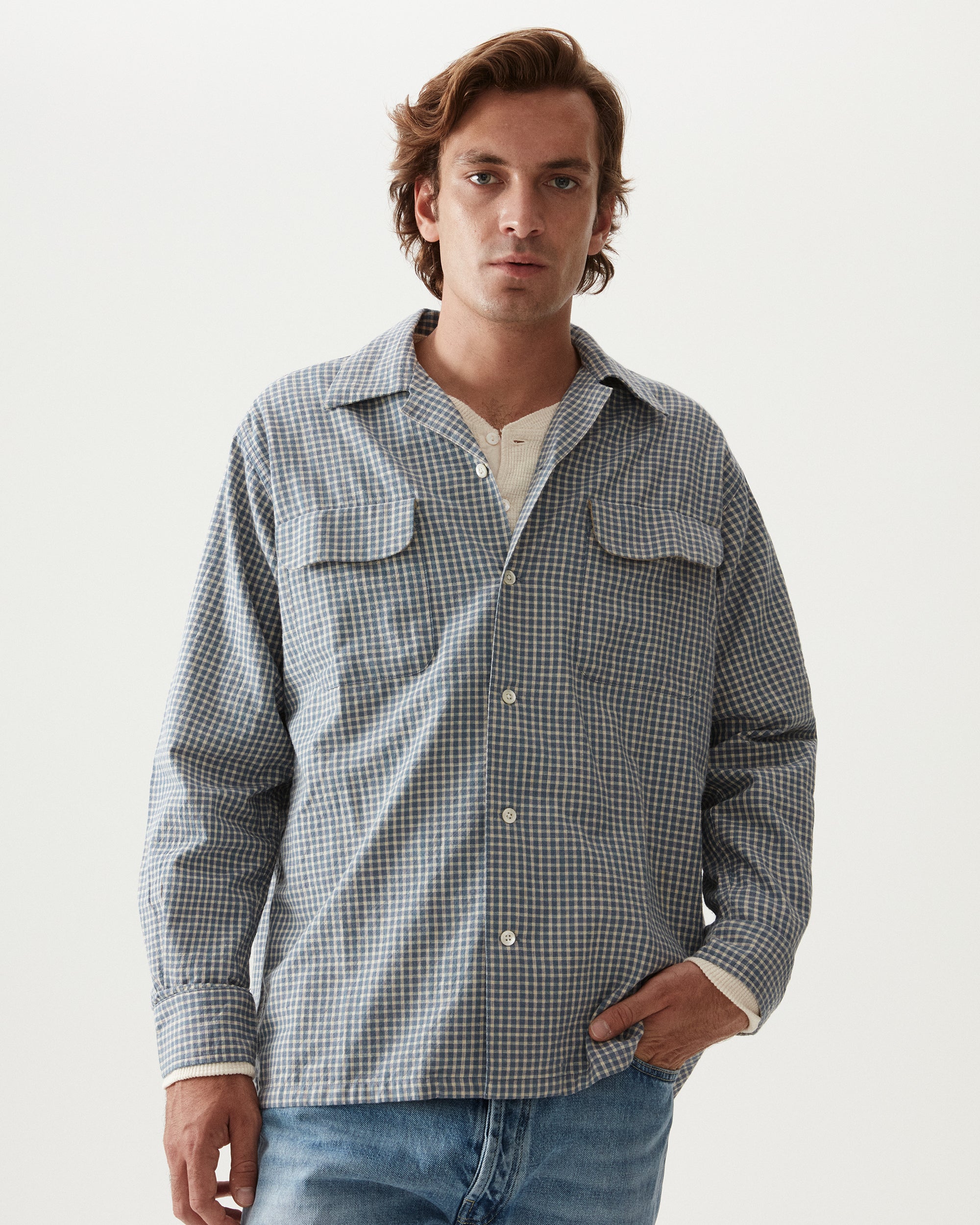 Baker Camicia Bowling In Cotone Vichy