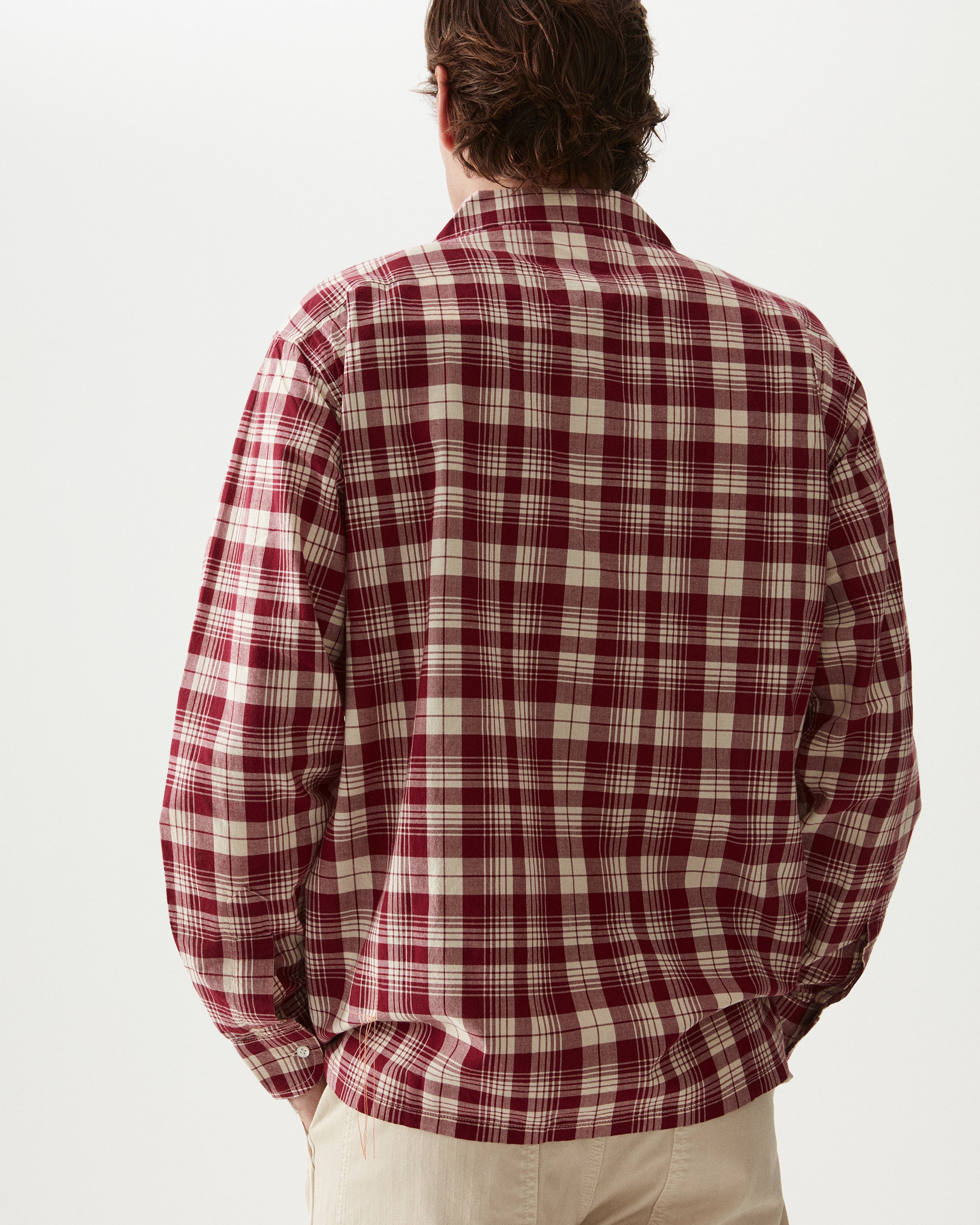 Baker Checkered Cotton Bowling Shirt