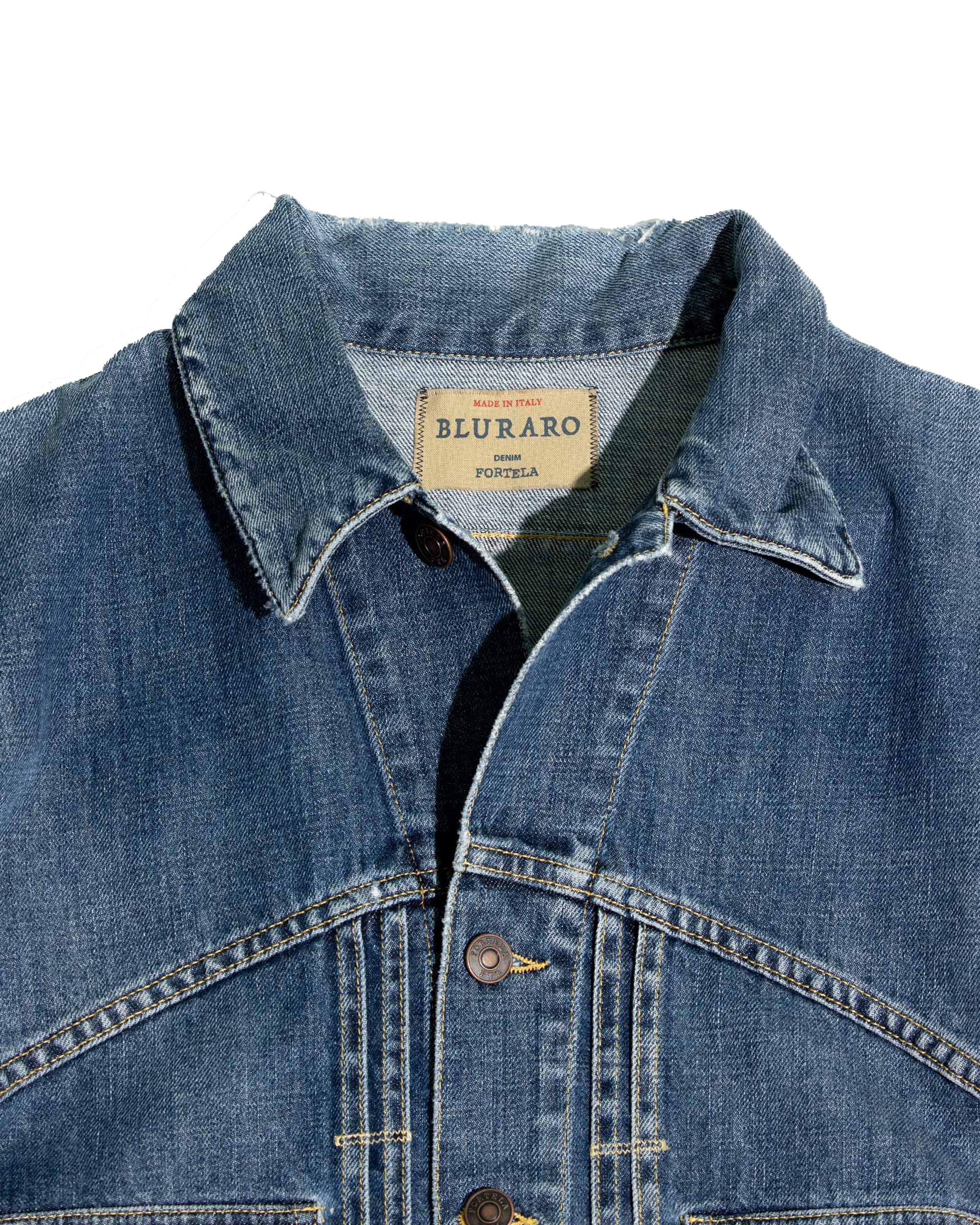 Bananastitchj Giacca in Denim Stone Wash